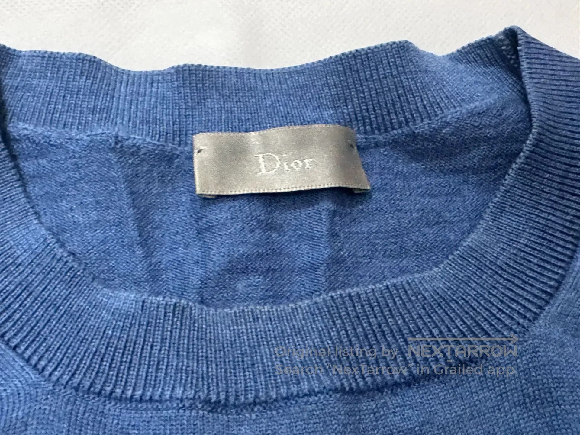 Dior Diorhomme Indigo Pure Wool Sweater. Size US S / EU 44-46 / 1 - 3 Thumbnail