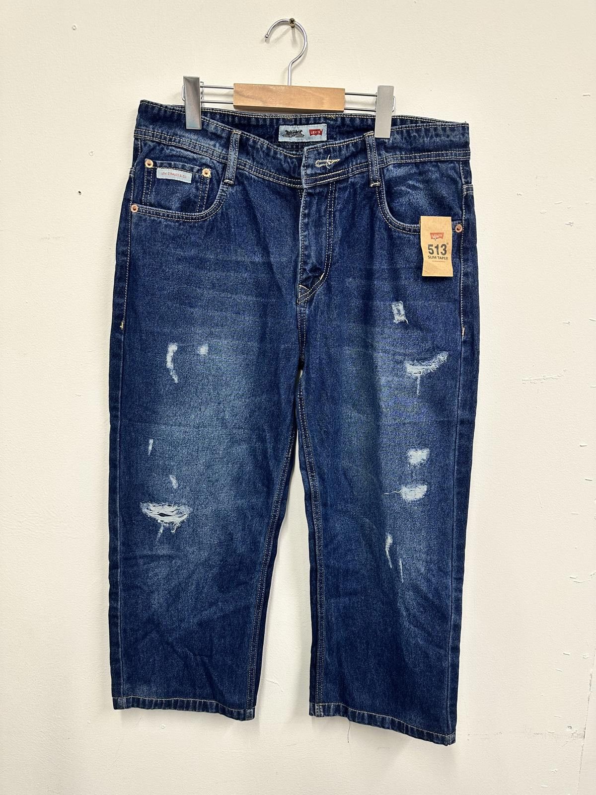Levi's Levi's 513 Men's Jeans Distressed Straight Fit Denim Pants Size US 32 / EU 48 - 1 Thumbnail