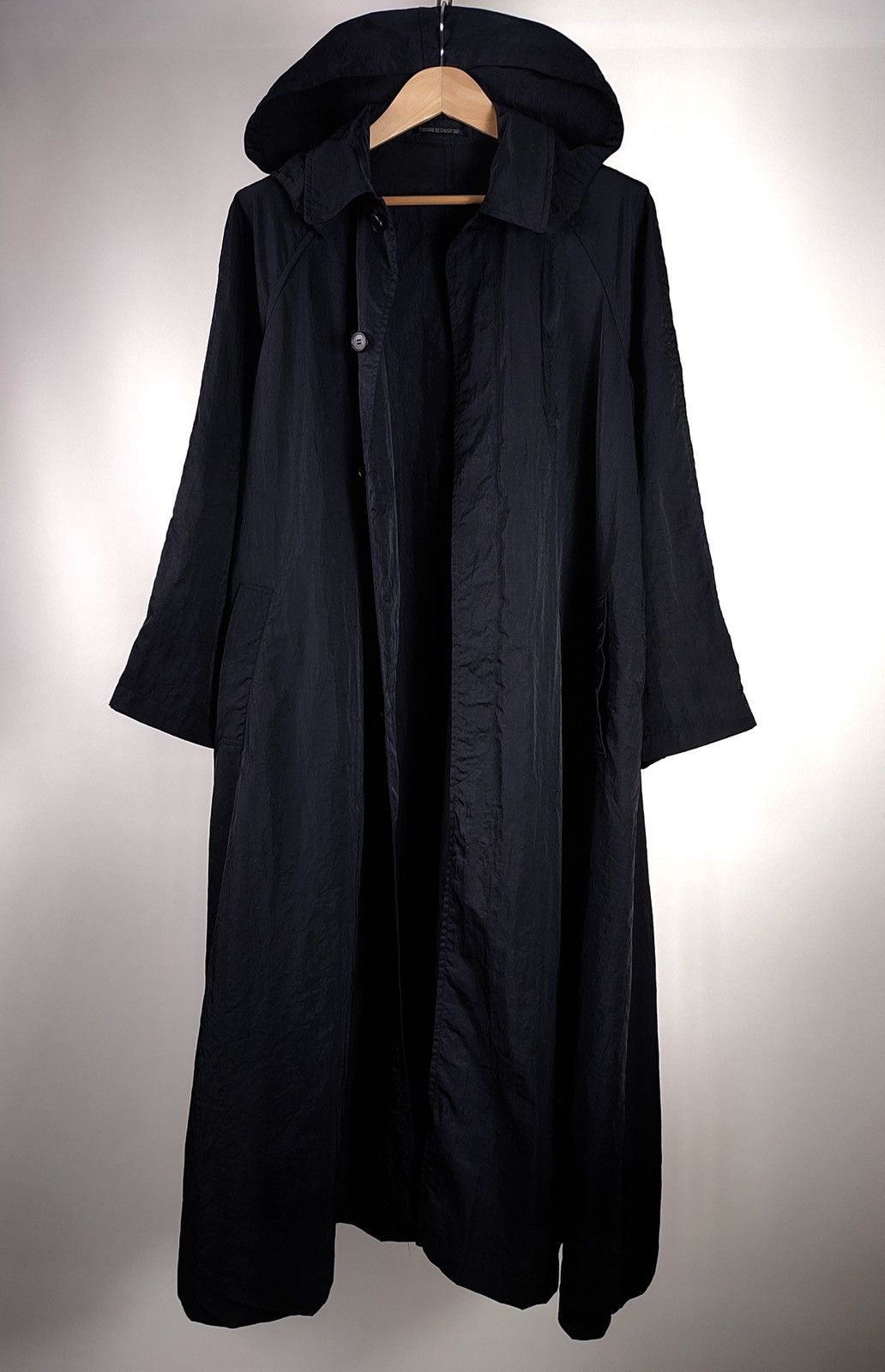 Yohji Yamamoto Yohji Yamamoto Oversized Nylon Hood Trench Coat Size US M / EU 48-50 / 2 - 10 Thumbnail