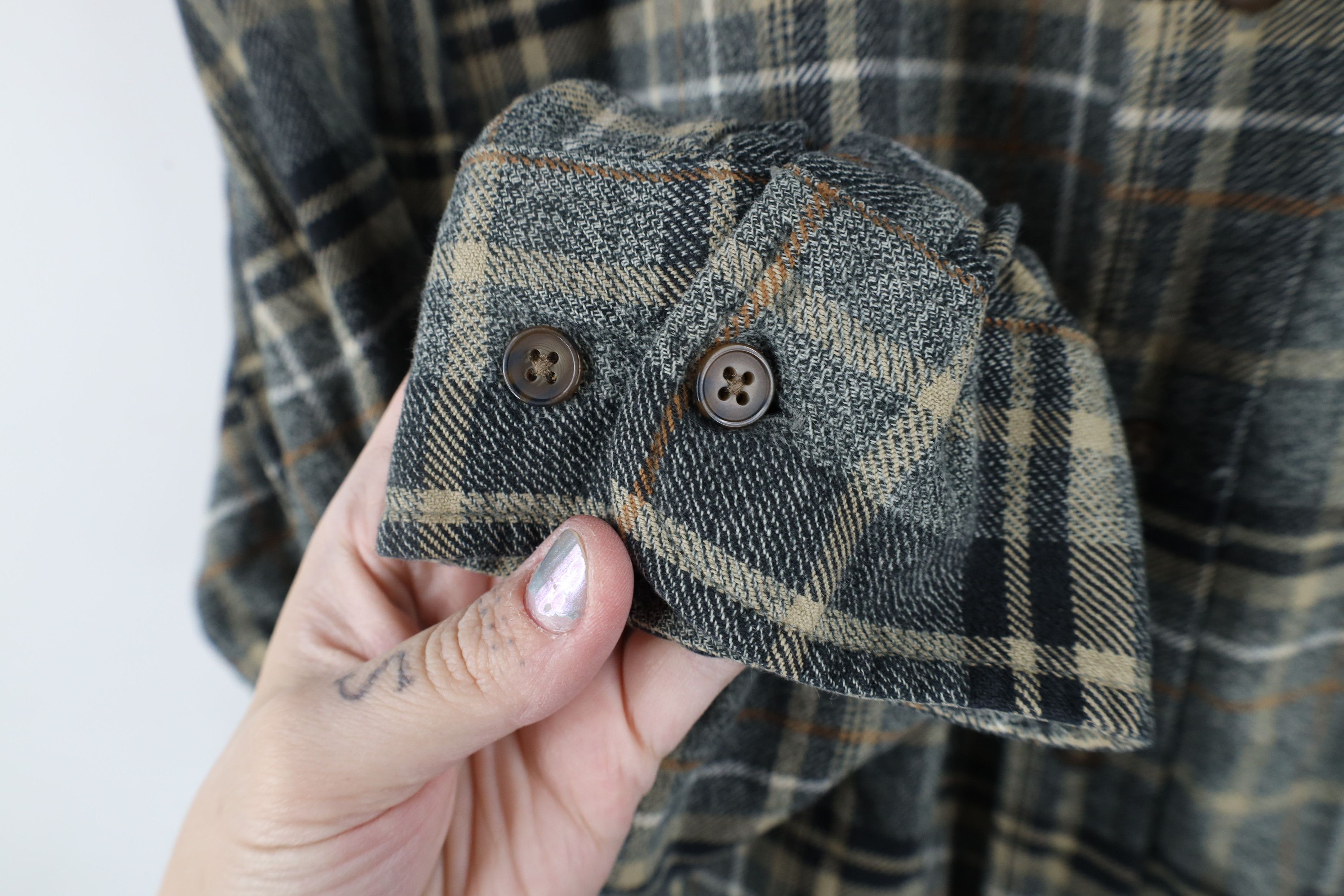 Vintage Vintage 90s Streetwear Collared Button Down Shirt Plaid Size US XXL / EU 58 / 5 - 5 Thumbnail
