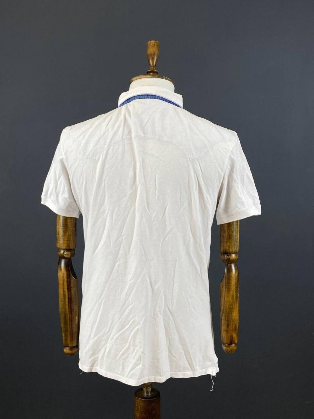 Von Dutch Von Dutch White 100% Cotton Collared Popover Polo Shirt Size US M / EU 48-50 / 2 - 8 Thumbnail