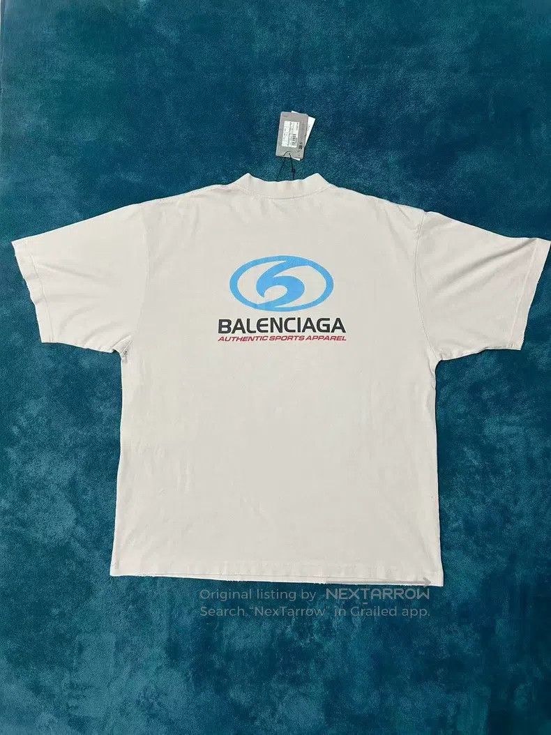 Balenciaga Balenciaga Multi-Element Logo Short Sleeve, White Size US L / EU 52-54 / 3 - 2 Thumbnail