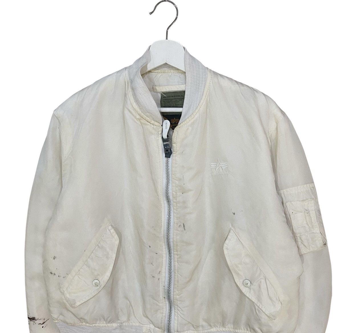Alpha Industries ⚡️ALPHA INDUSTRIES SPLATERRED TYPE MA-1 FLYERS BOMBER JACKET Size US L / EU 52-54 / 3 - 3 Thumbnail