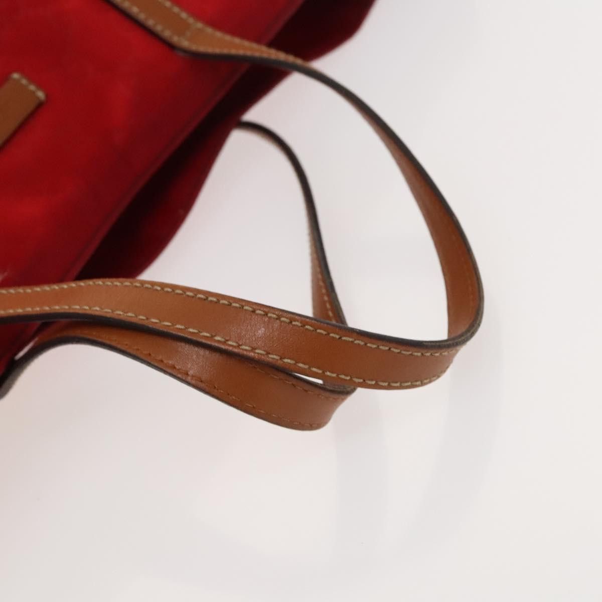 Gucci GUCCI GG Canvas Tote Bag Nylon Red Gold Size ONE SIZE - 7 Thumbnail