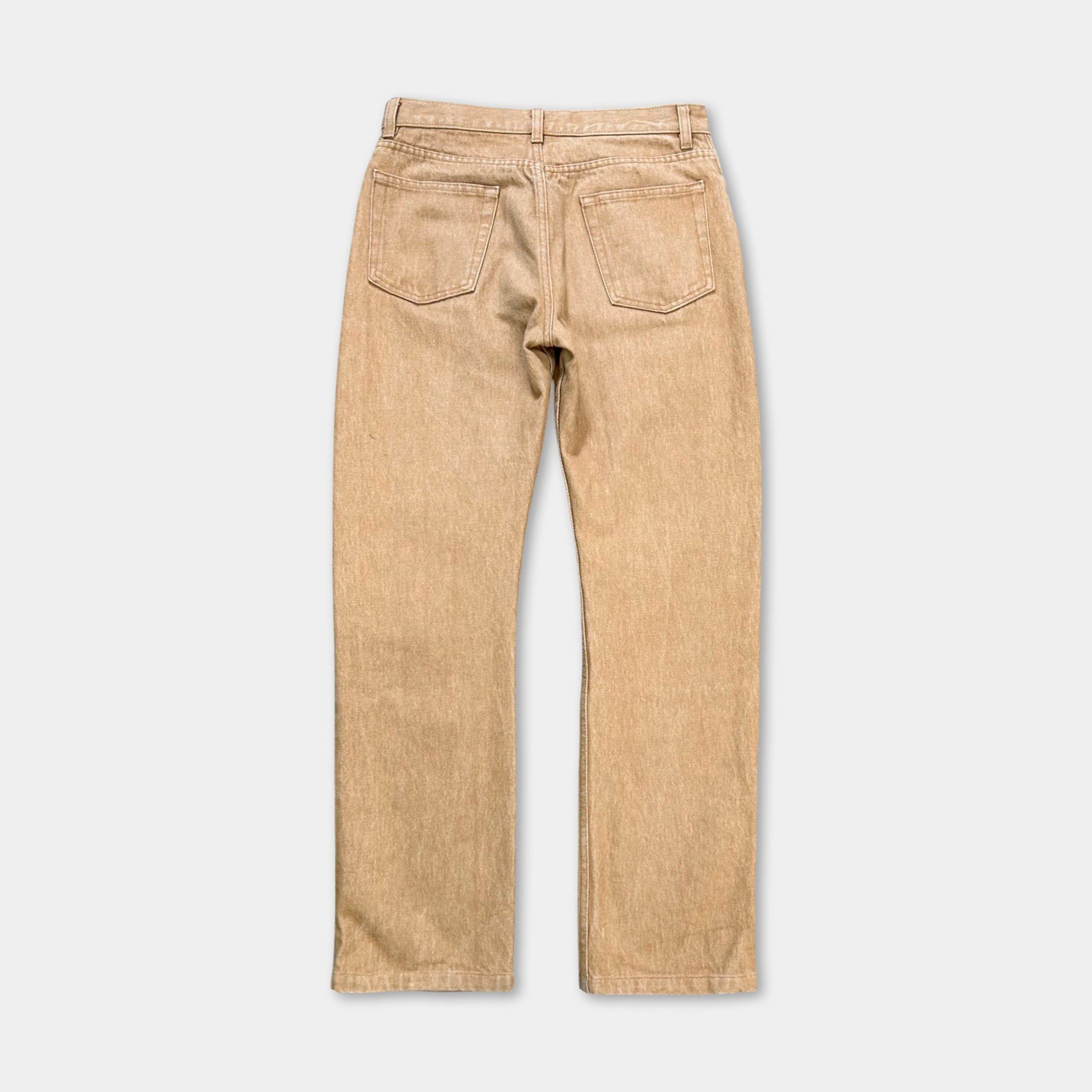 Helmut Lang Helmut Lang Classic Straight Leg Beige Brown Pants Size US 30 / EU 46 - 6 Thumbnail