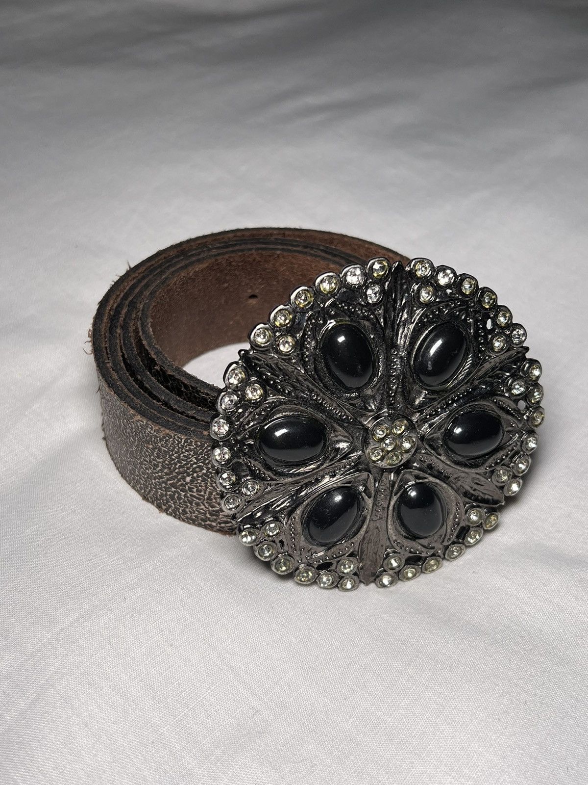 Cowboy Equipment Avant Garde Vintage Glamour Cowboy Leather belts Y2K Size 34 - 1 Thumbnail