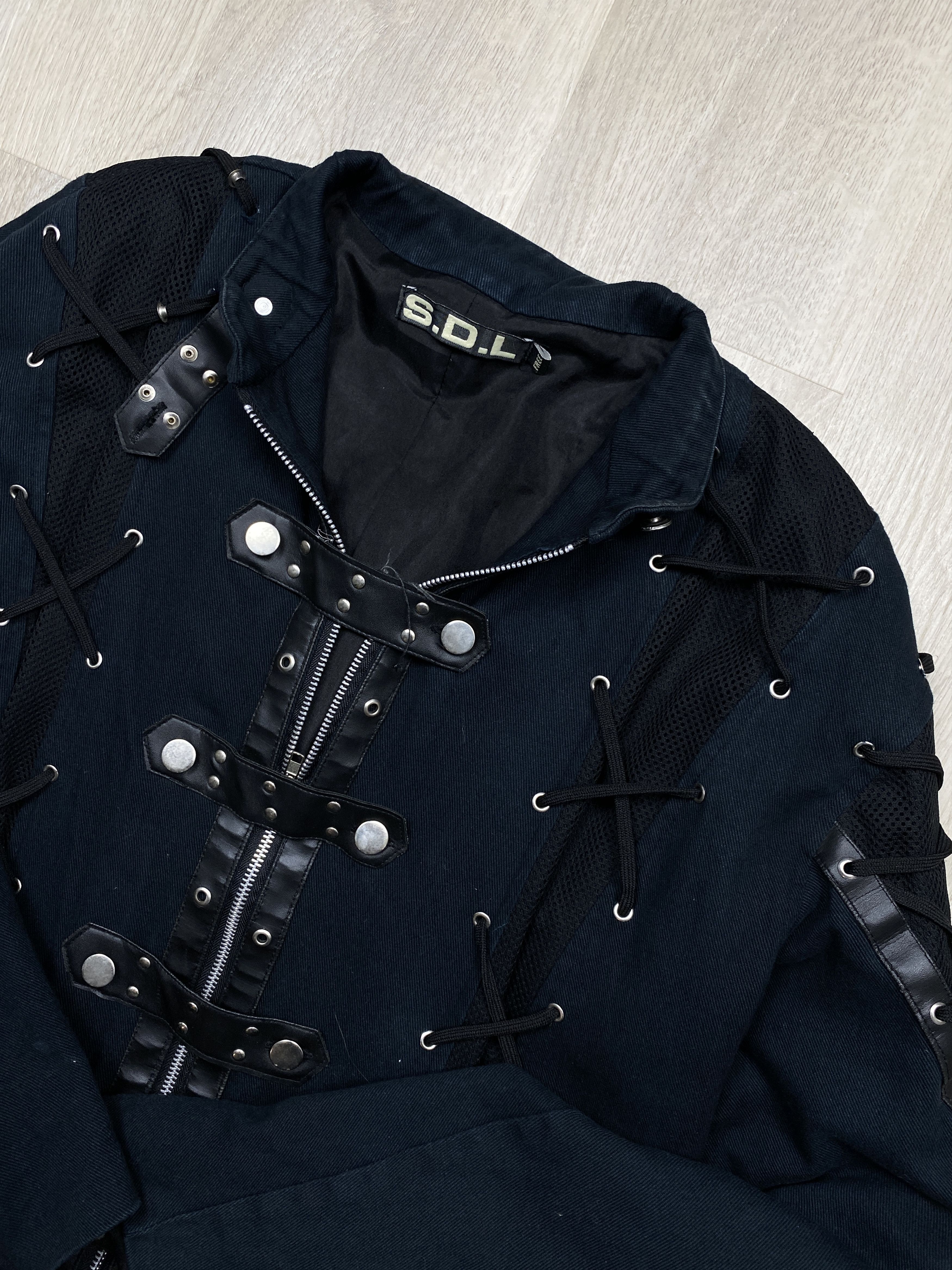 Seditionaries S.D.L. Rave Bondage Cyber Goth Trench Coat Y2K SDL Size US XL / EU 56 / 4 - 2 Thumbnail