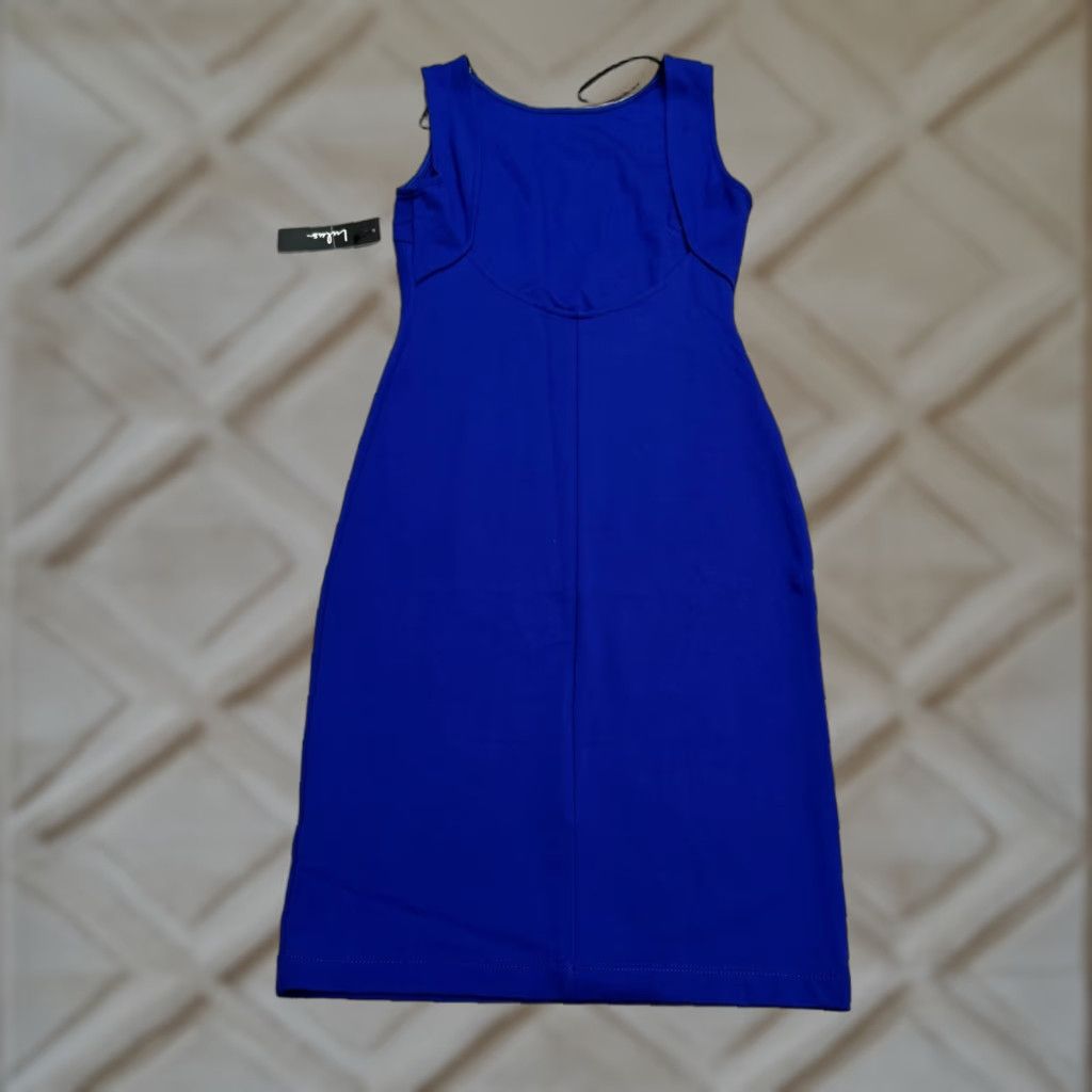 Lulus Lulus Bodycon Sleeveless Scoop Backless Midi Womens Royal Small Blue Stretch NWT Size S / US 4 / IT 40 - 1 Thumbnail