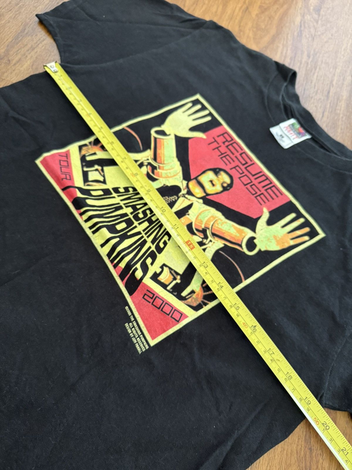 Fruit Of The Loom Vintage Smashing Pumpkins T Shirt 2000 Resume The Posse Tour Size US M / EU 48-50 / 2 - 5 Thumbnail