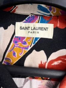 Saint Laurent Paris Authentic Saint Laurent Cuban collar colorful floral shir Size M / US 6-8 / IT 42-44 - 5 Thumbnail