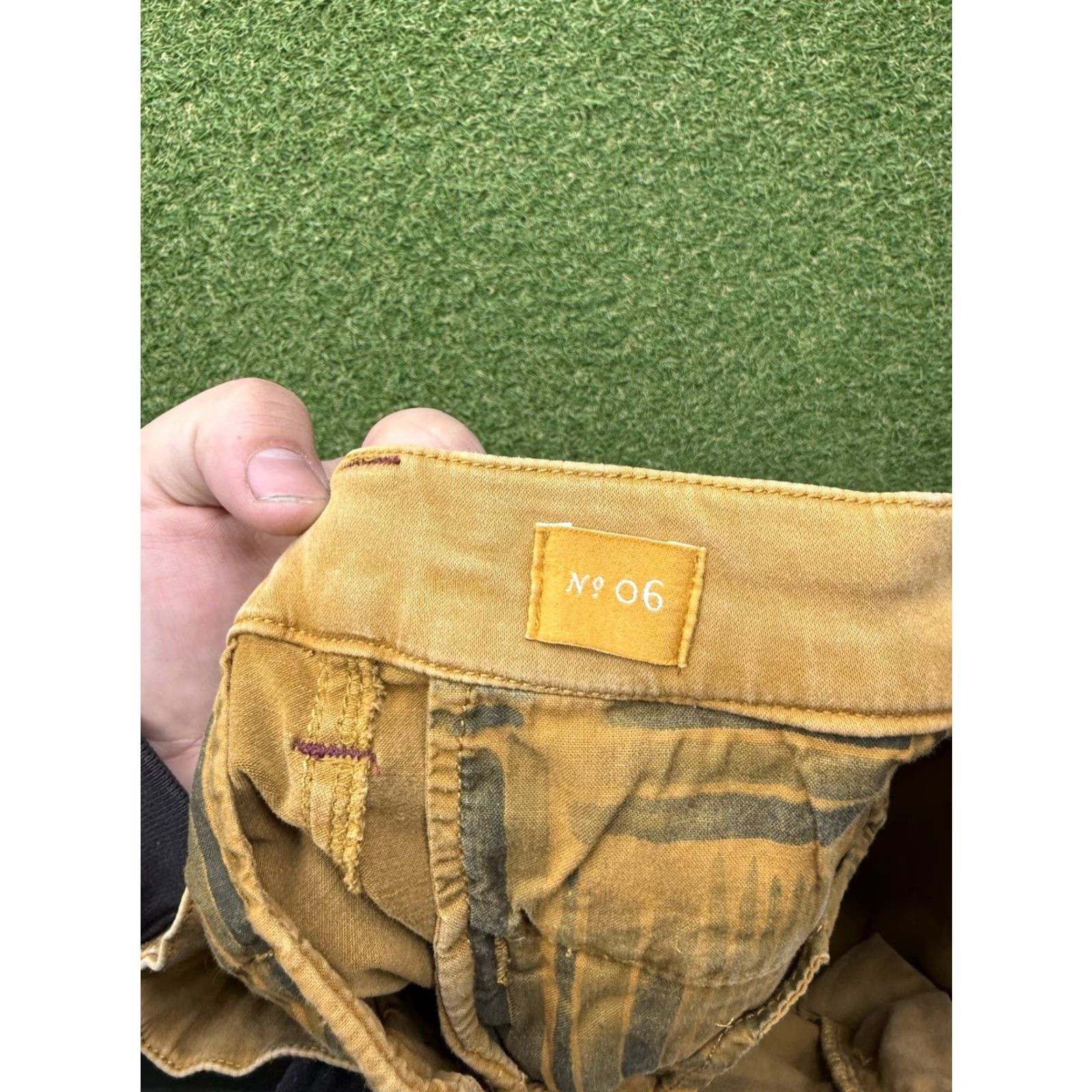 Anthropologie Anthropologie Skirt Womens 4 Mustard Brown Boho Denim Cotton Spandex Pockets All Seasons Vintage: No Size 27" / US 4 / IT 40 - 7 Thumbnail