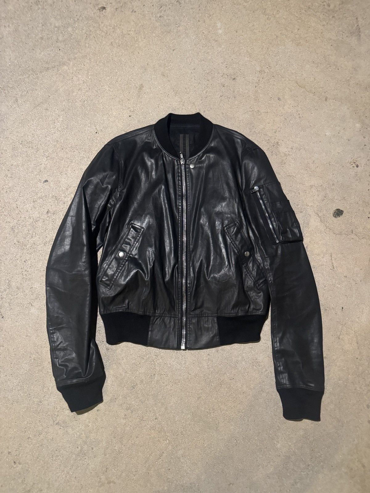 Rick Owens Drkshdw Rick owens DRKSHDW Waxed Bomber Size US M / EU 48-50 / 2 - 1 Thumbnail