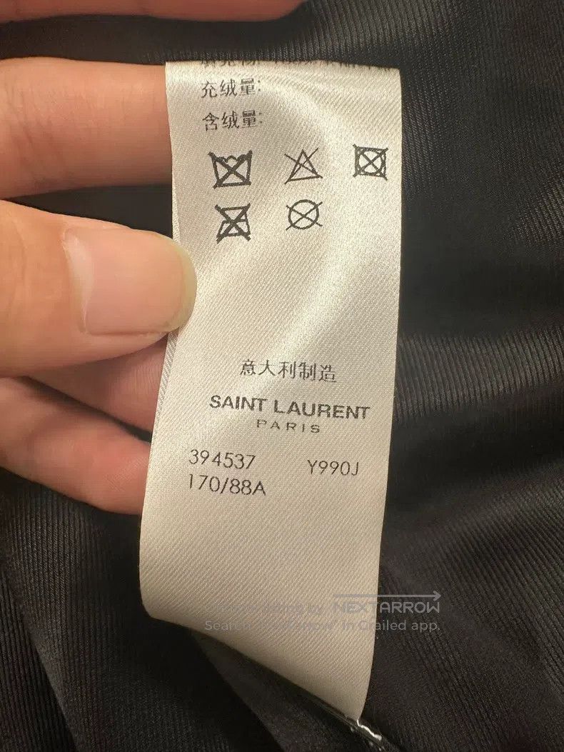 Saint Laurent Paris Saint Laurent Paris Rayon Crystal Studs Baseball Jacket Size US S / EU 44-46 / 1 - 5 Thumbnail
