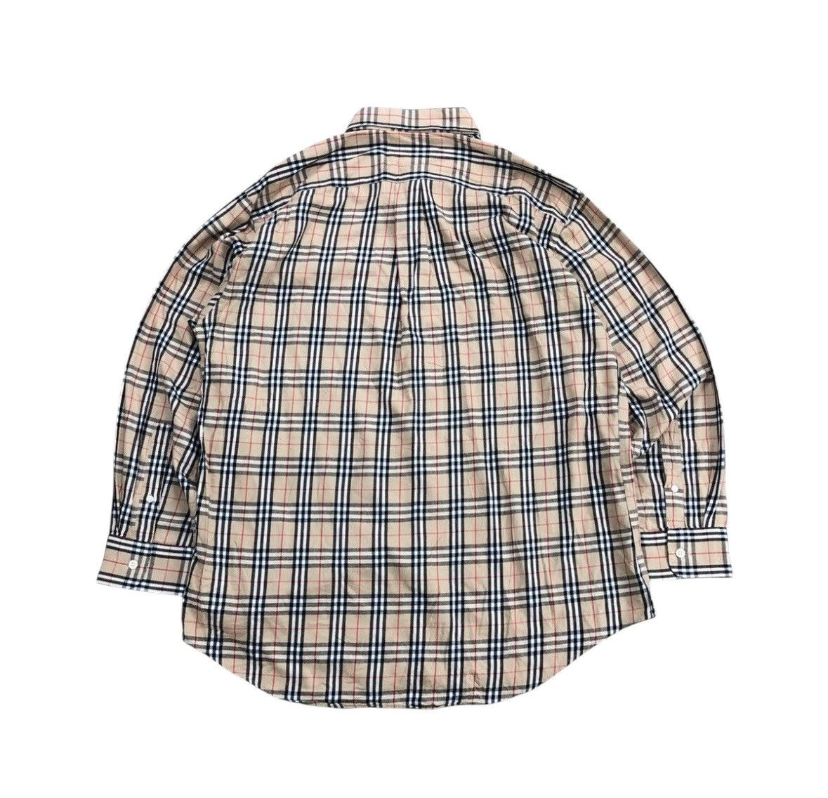Burberry 2000s Vintage Burberry Nova Check Shirt Button Down Size US XL / EU 56 / 4 - 5 Thumbnail