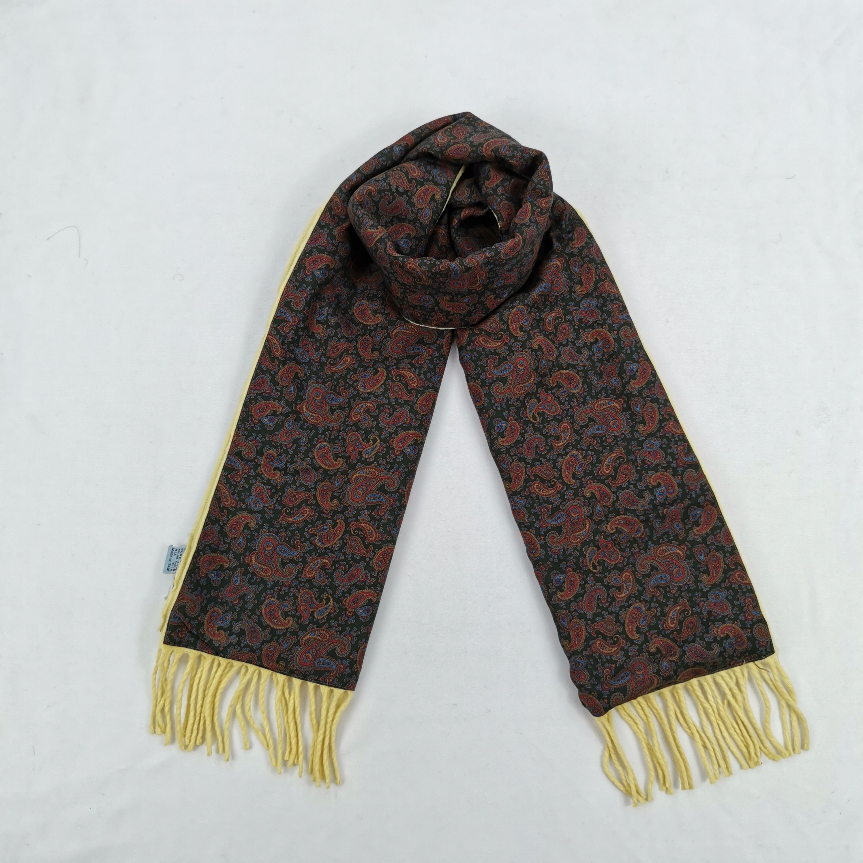 Vintage Vintage Larusmiani Milano SILK Scarf Muffler Wool Scarves Size ONE SIZE - 1 Thumbnail