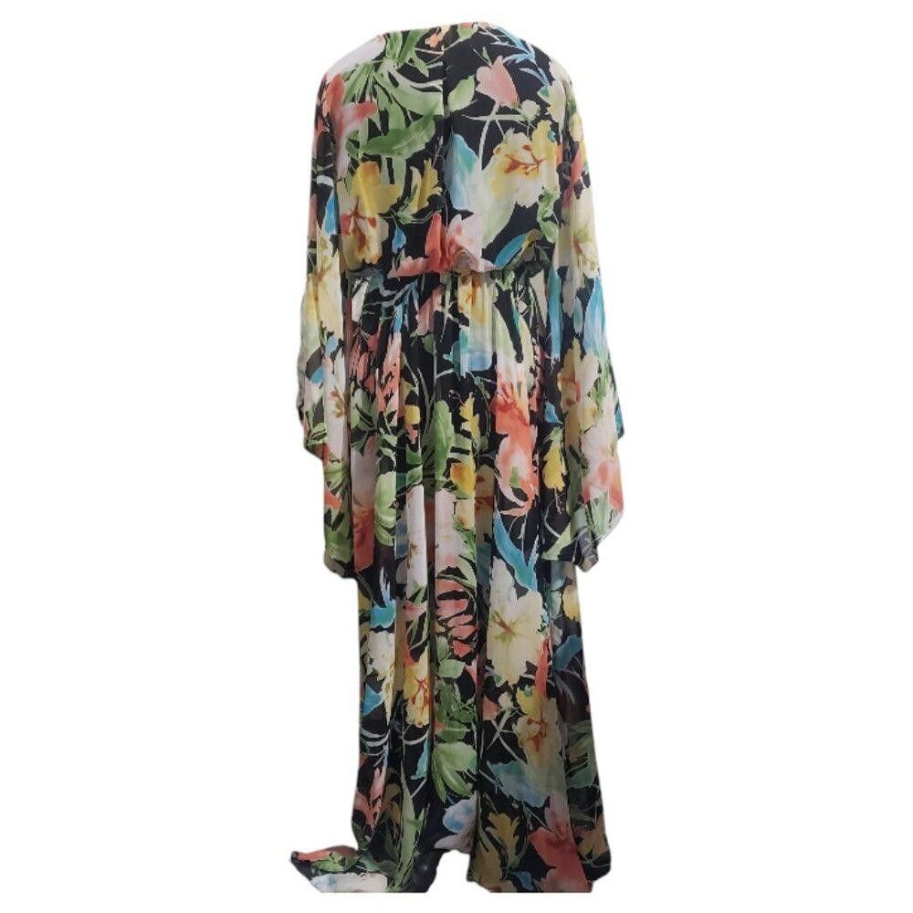 Designer CT1943 Meghan Los Angeles Floral Evening Maxi Dress L Size L / US 10 / IT 46 - 7 Thumbnail