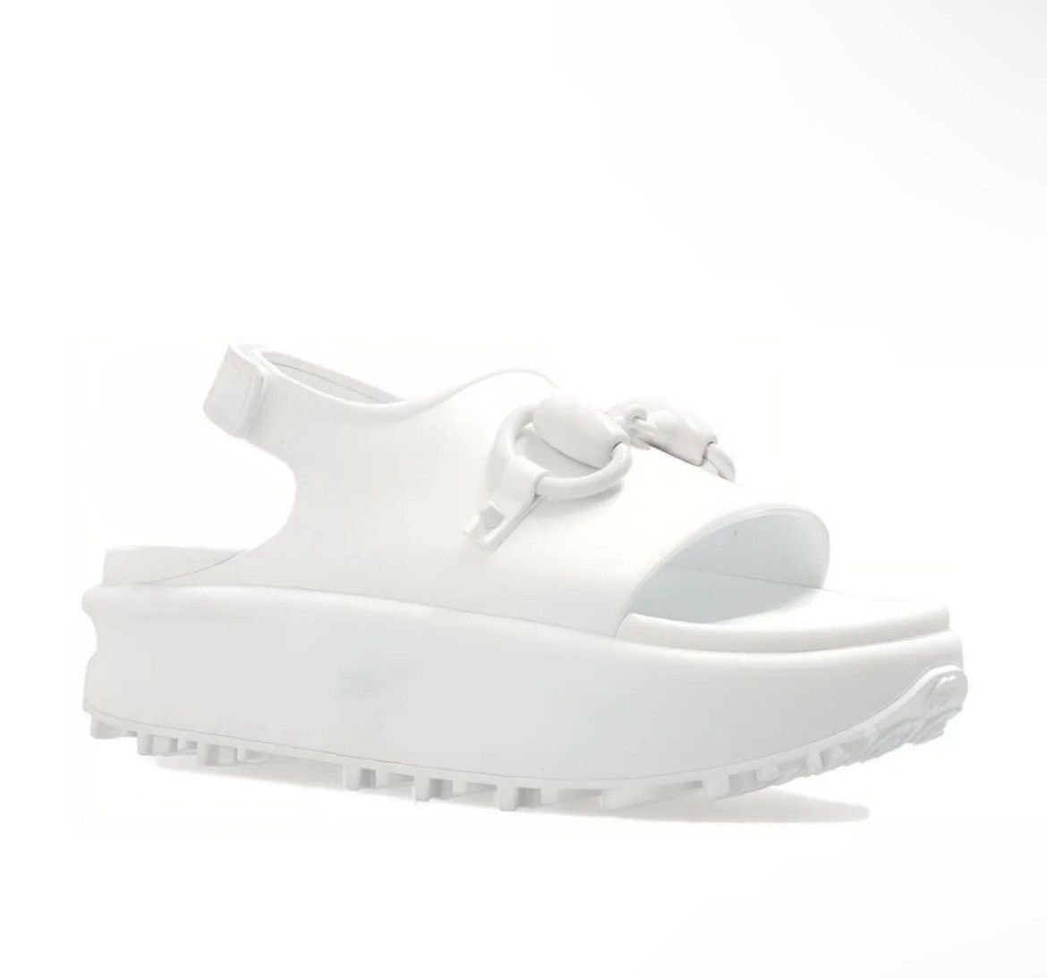Gucci Gucci Horsebit Flatform Sandal White size 38 Size US 8 / IT 38 - 1 Thumbnail