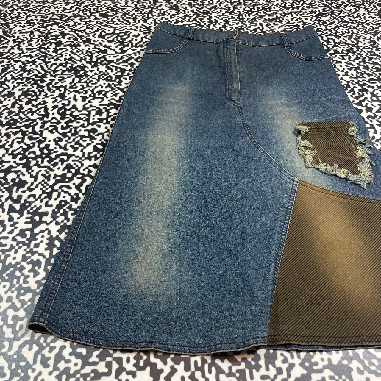 Japanese Brand Vintage Y2K Japanese Retro Midi Skirt 90s Style Size 27" / US 4 / IT 40 - 6 Thumbnail