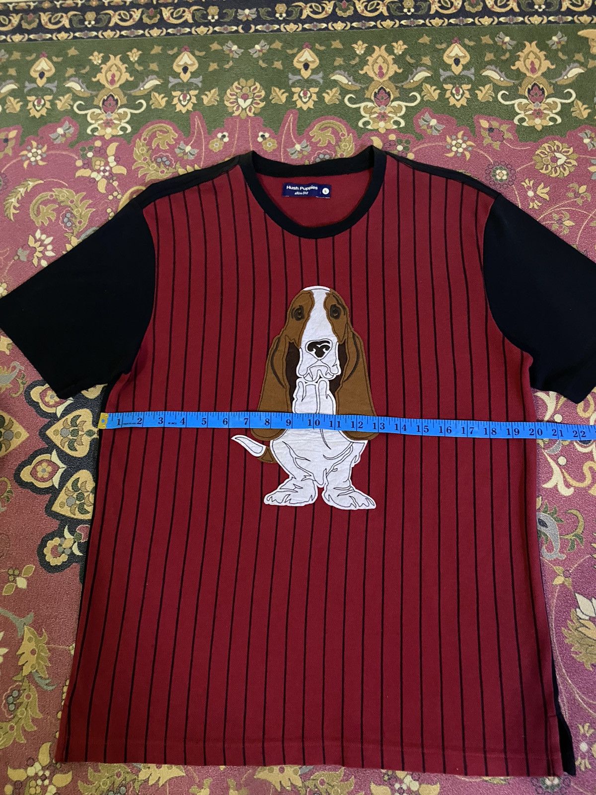 Hush Puppies × Japanese Brand Hush Puppies Big Logo Slim Fit T-Shirt Size US M / EU 48-50 / 2 - 9 Thumbnail