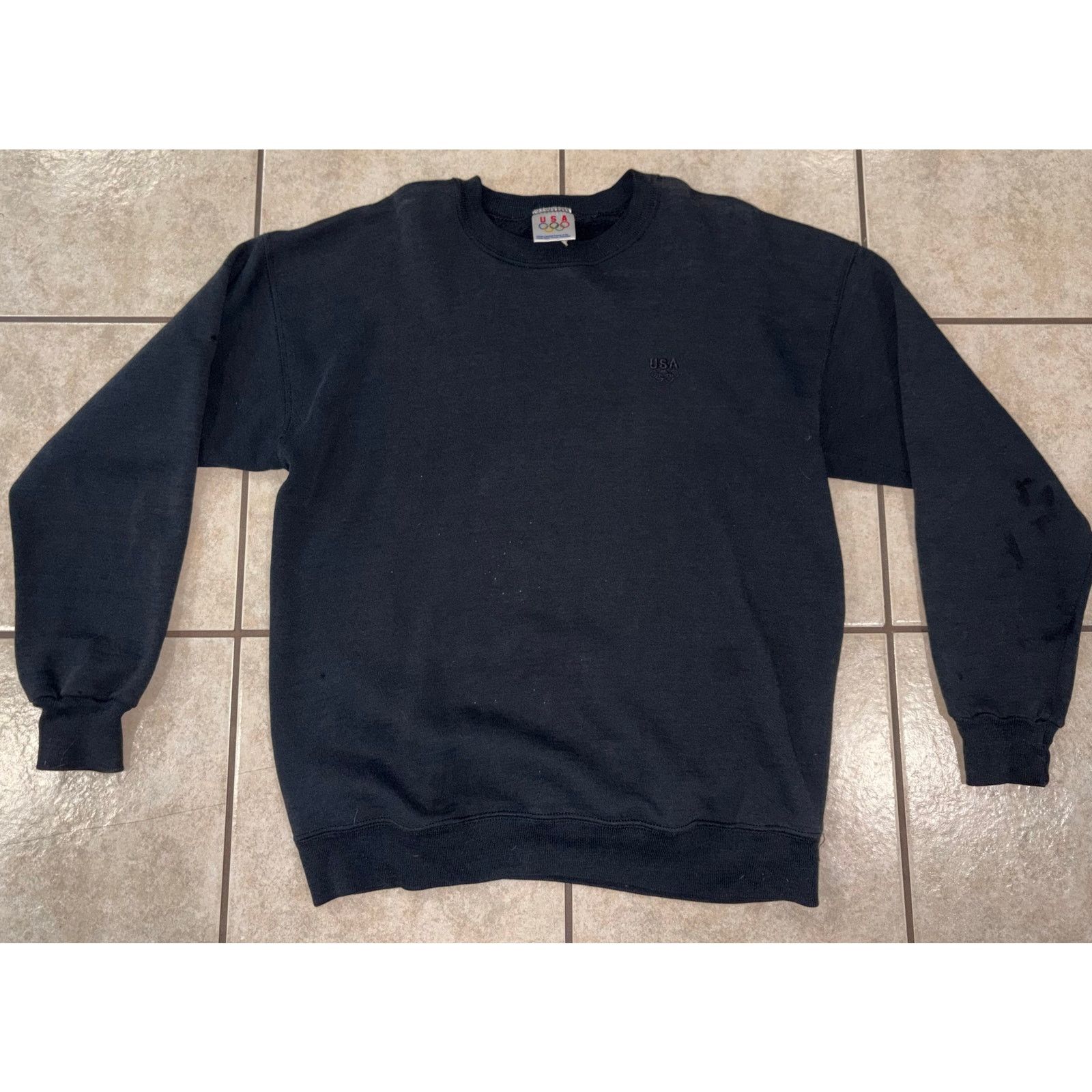 USA Olympics Vintage Olympics USA black crewneck XL Size US XL / EU 56 / 4 - 1 Thumbnail