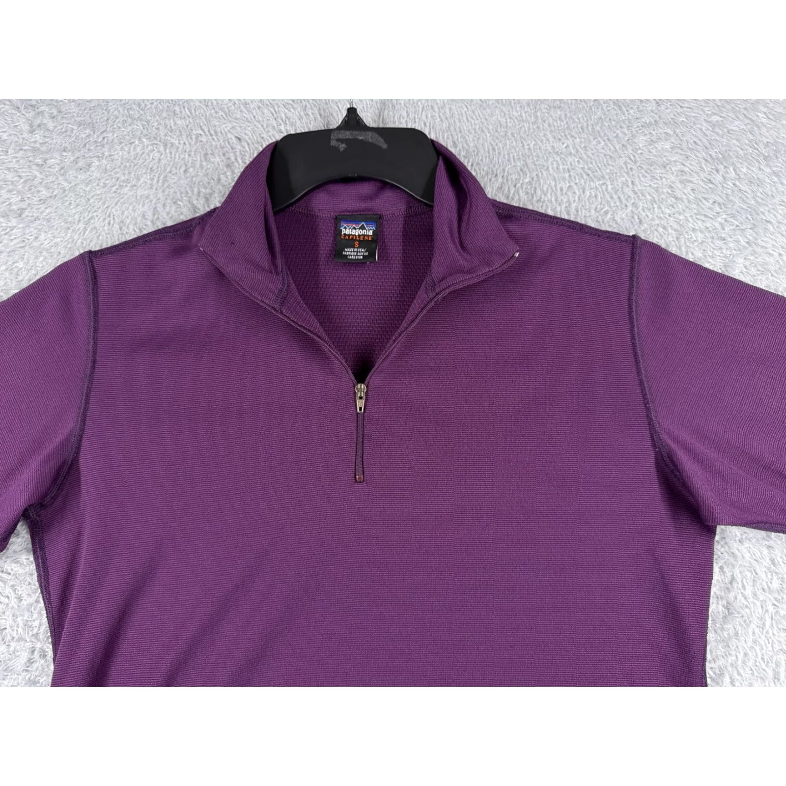 Patagonia VINTAGE Patagonia Shirt Womens Small Purple 1/4 Zip Capilene Polyester Mock Neck Size S / US 4 / IT 40 - 4 Thumbnail
