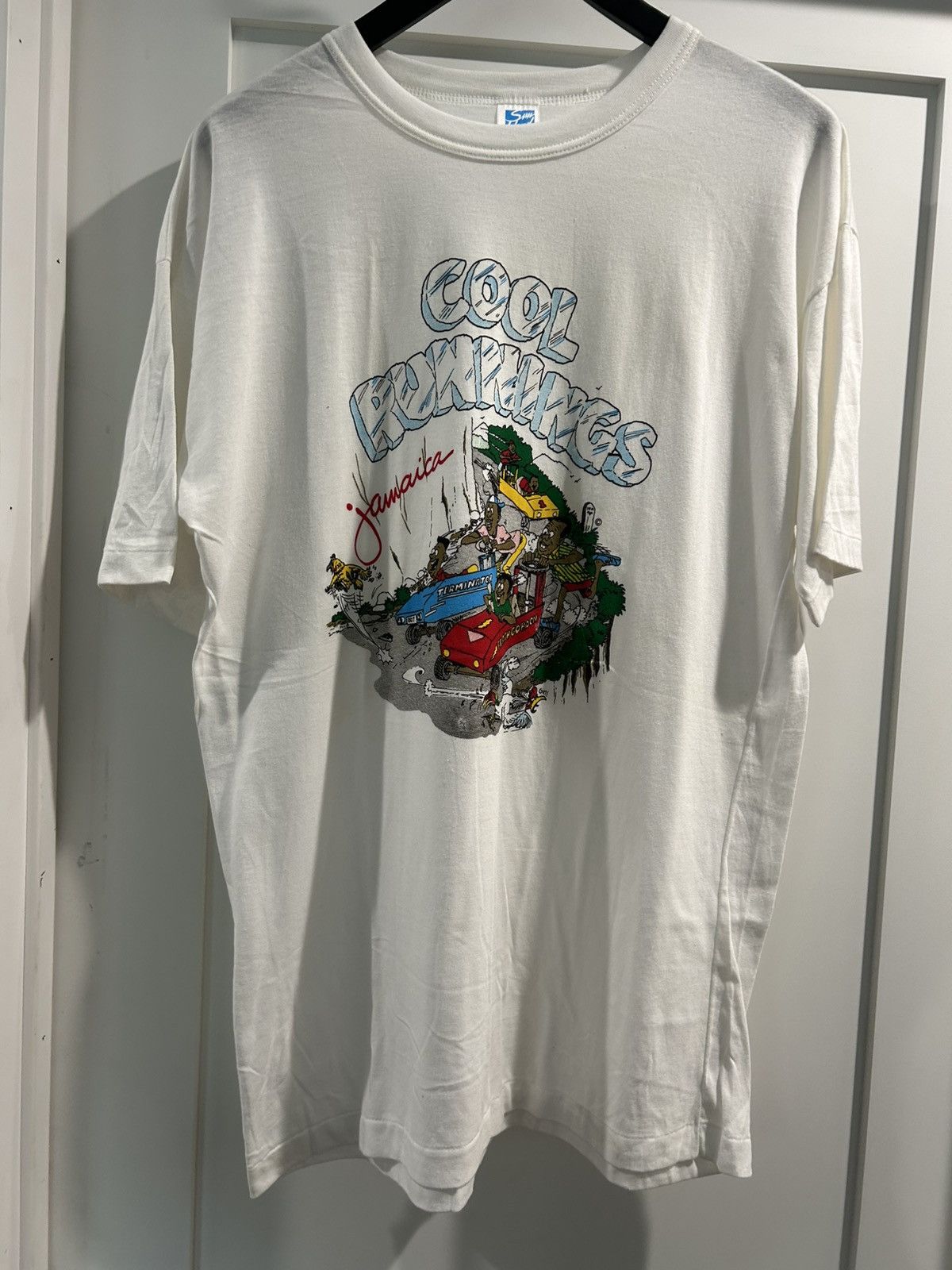 Vintage 90s ‘Cool Runnings Jamaica’ Single Stitch Size US XL / EU 56 / 4 - 1 Thumbnail
