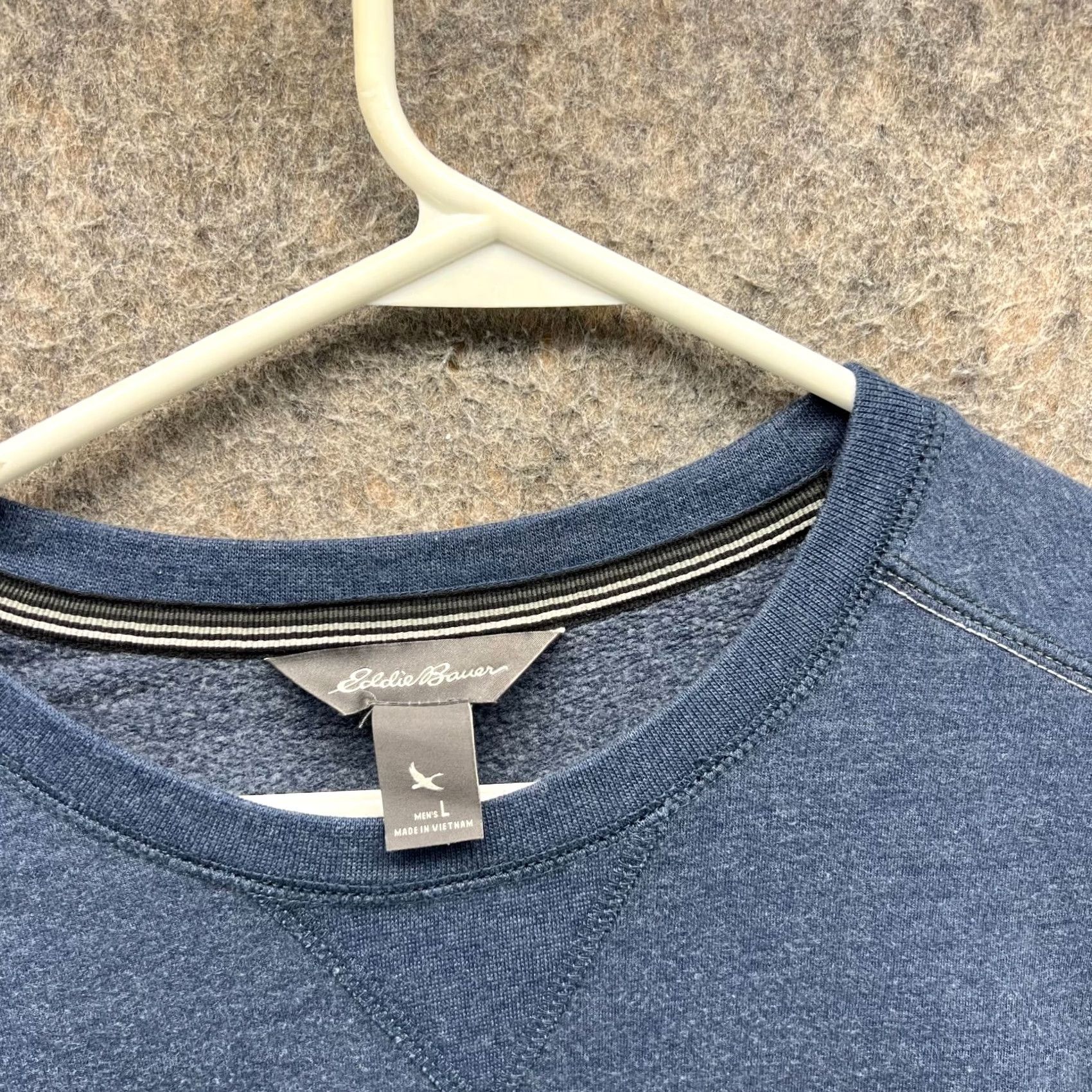 Eddie Bauer VINTAGE Eddie Bauer Sweater Men L Heather Blue Pullover Crewneck Casual Fleece Vtg Size US L / EU 52-54 / 3 - 7 Thumbnail