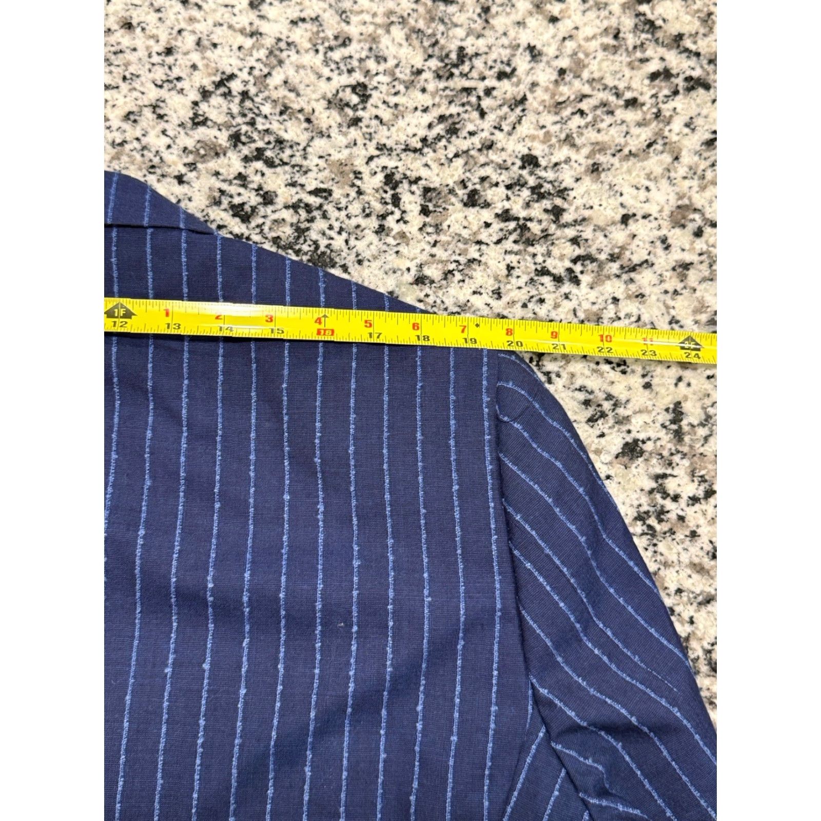 Vintage Tiglio Luxe Men's 48R Prosecco Jacket Blue Pin Stripes Wool Blazer Size 48R - 6 Thumbnail