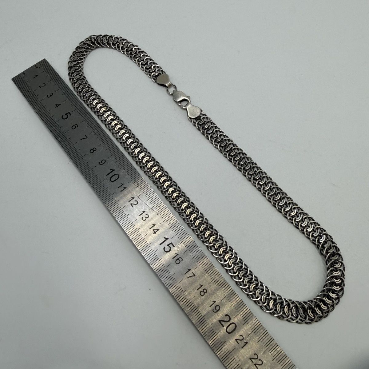 Sterling Silver Heavy Vintage 925 Sterling Silver Foxtail Chain Necklace Size ONE SIZE - 5 Thumbnail