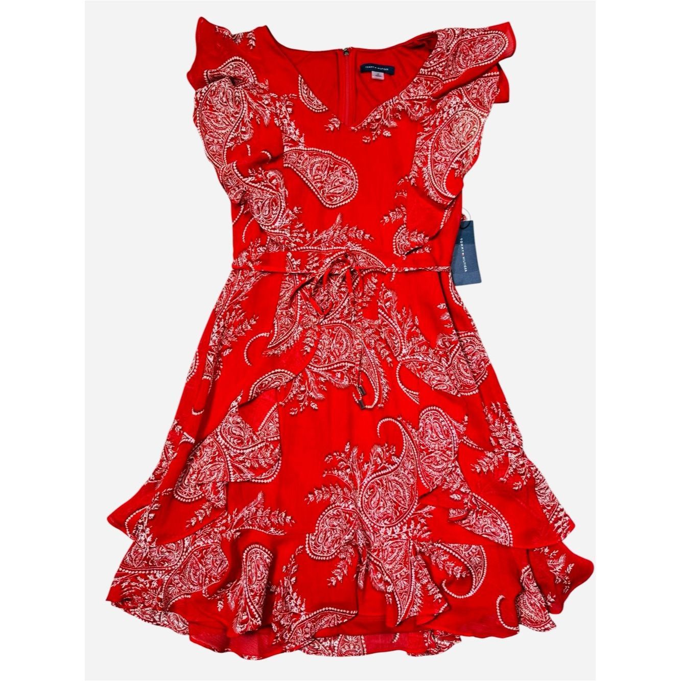 Tommy Hilfiger NWT New $129 TOMMY HILFIGER Sleeveless Ruffle Dress In Samb Size M / US 6-8 / IT 42-44 - 3 Thumbnail