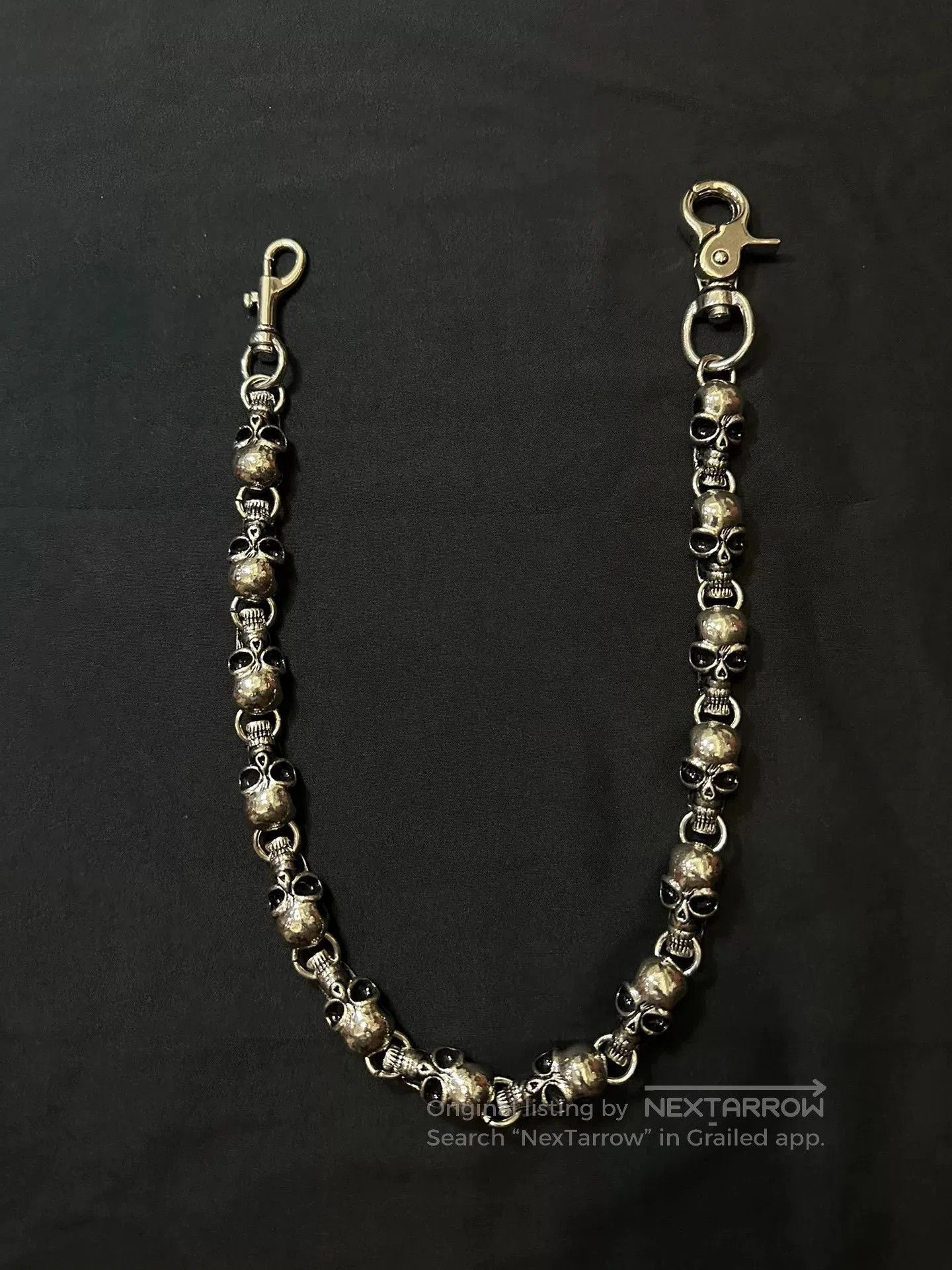 Vintage vintage 90s skull wallet chain. Size ONE SIZE - 1 Thumbnail