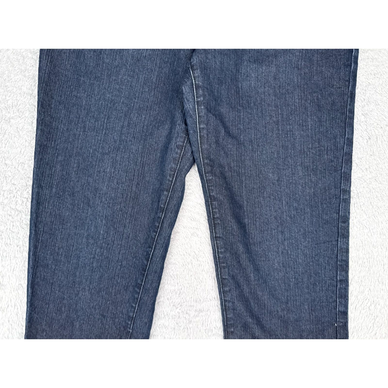 Vintage Rockmans Jeans Womens 32x25 Blue Denim Straight Leg Mid Rise Cotton Size 34" / US 12 / IT 48 - 3 Thumbnail