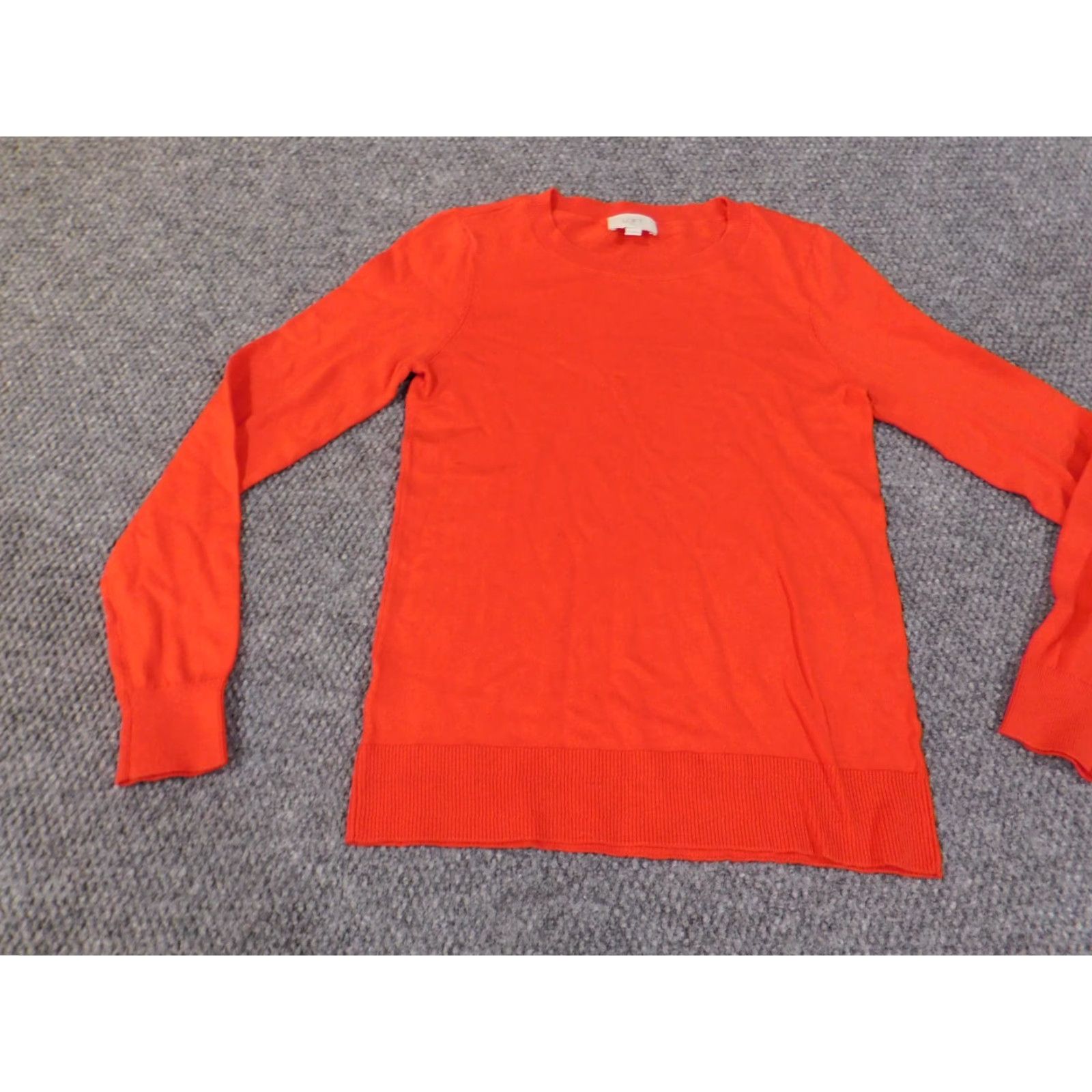 Loft LOFT Sweater XS red Pullover Knit Cotton Women Short Sleeve? (No—Long Sleeve) Size XS / US 0-2 / IT 36-38 - 3 Thumbnail