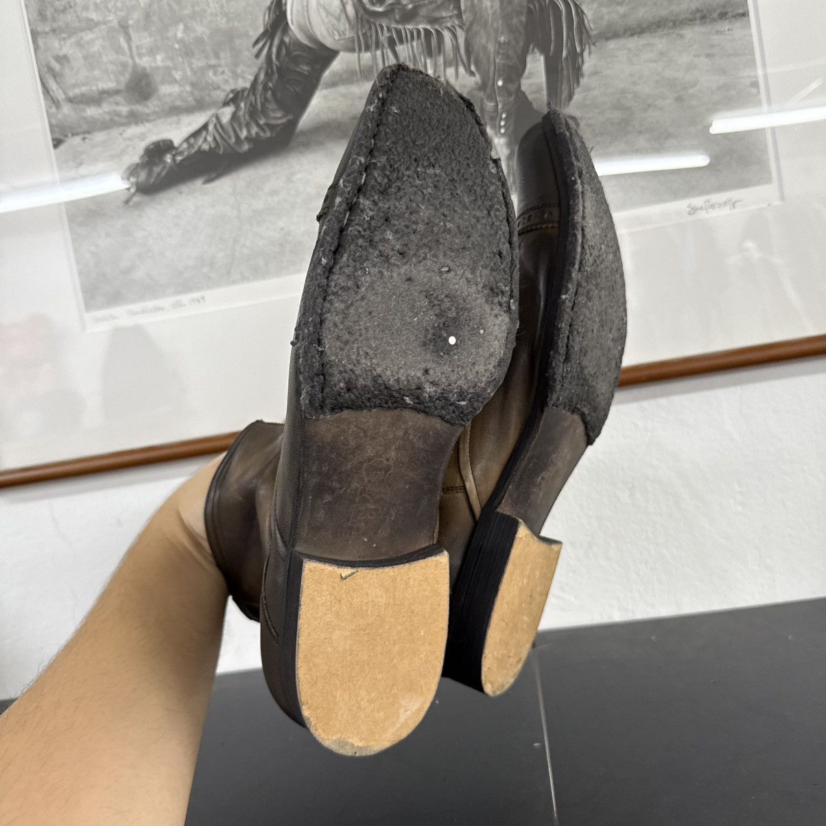 Dirk Bikkembergs WHOOP-DE-DOO RUSTY CHELSEA ZIP LEATHER BOOTS Size US 8.5 / EU 41-42 - 10 Thumbnail