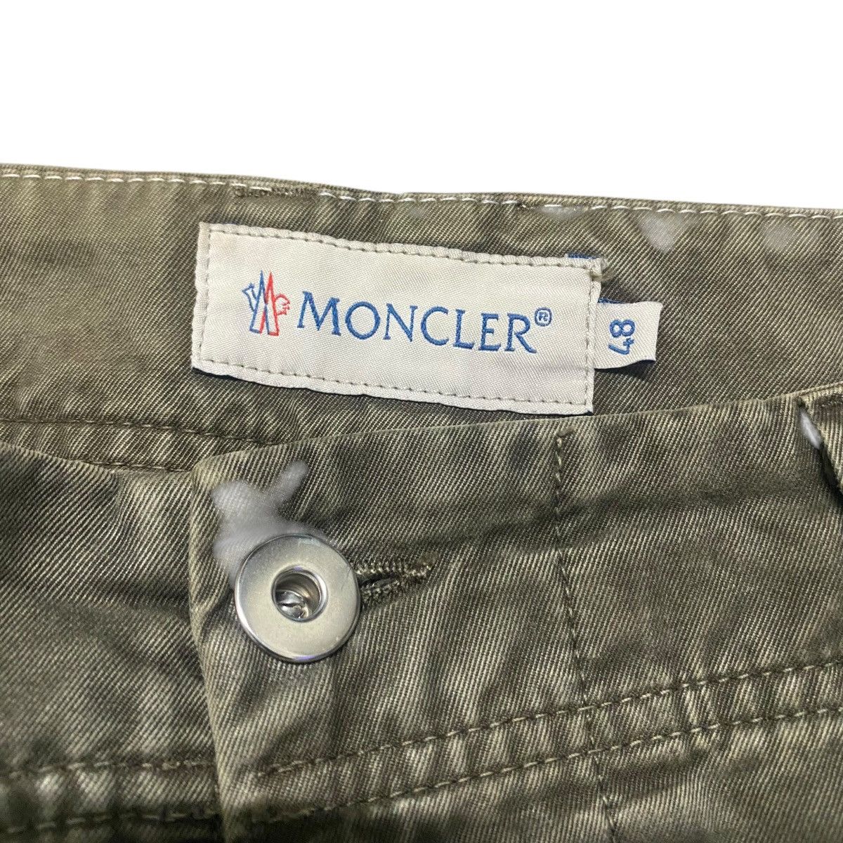 Moncler Vintage Moncler Khaki Trouser Pants Size US 33 - 10 Thumbnail