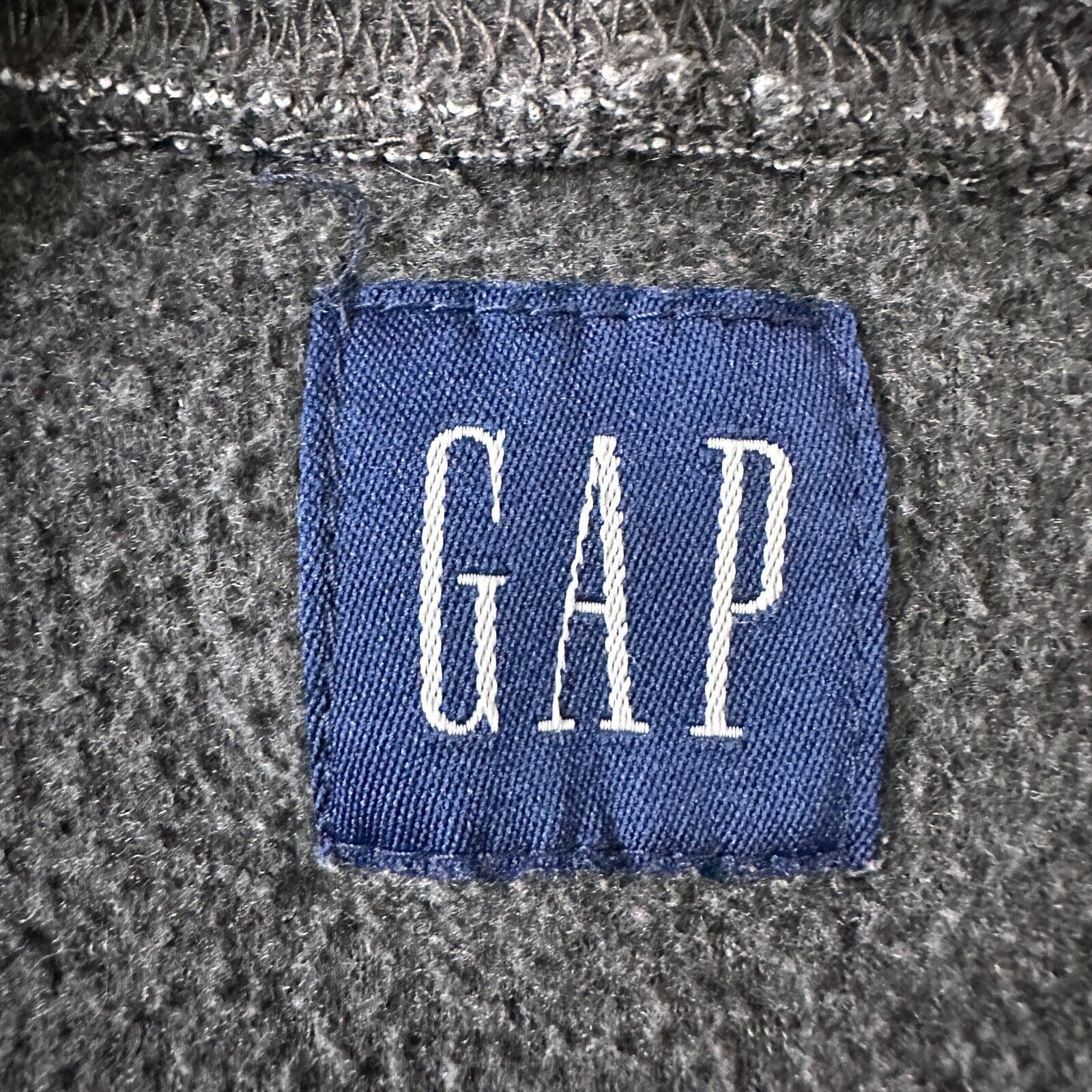 Gap Vintage Gap Fleece Hoodie Men’s Small Gray Spellout Pocket Size US S / EU 44-46 / 1 - 5 Thumbnail