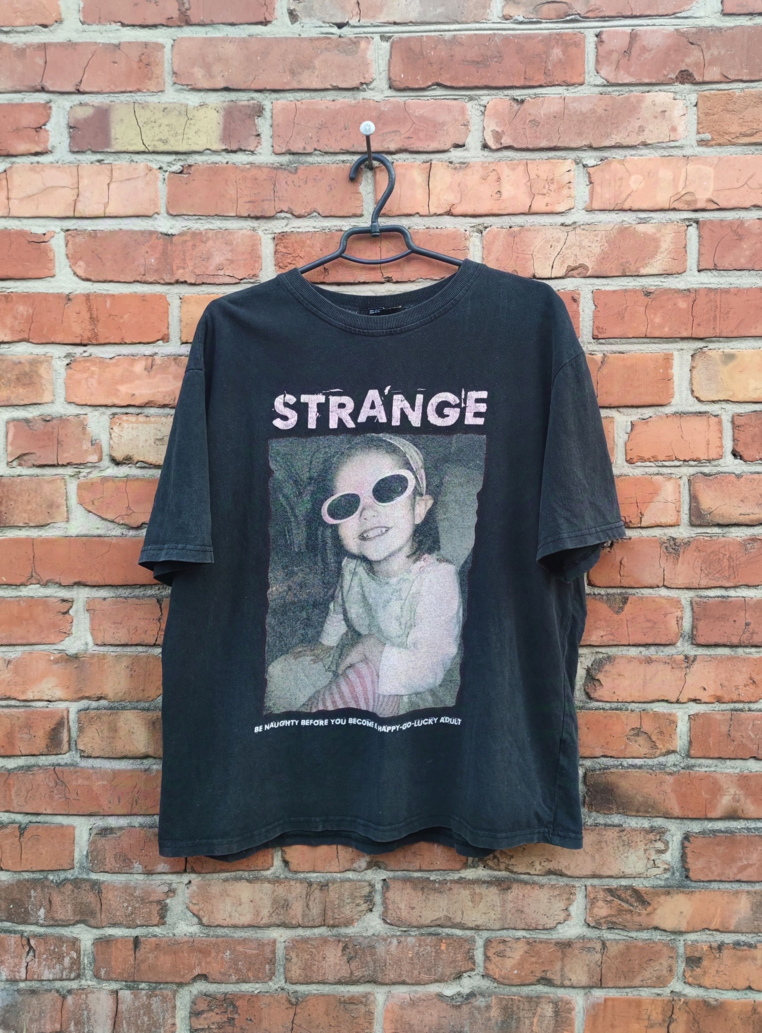 Designer Kirin Strange Oversized Black Garment Dyed Streetwear tee Size US M / EU 48-50 / 2 - 1 Thumbnail