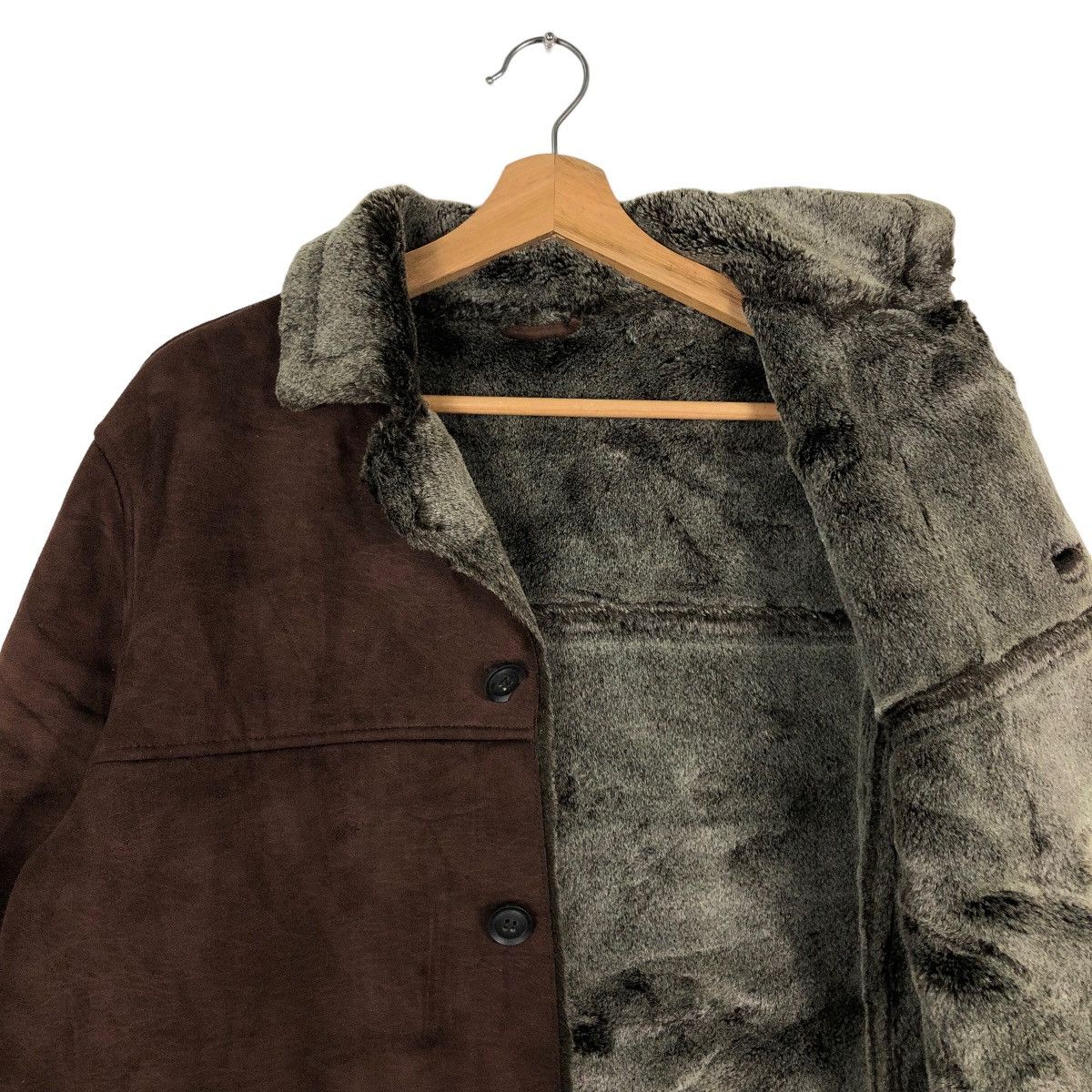 Japanese Brand 🔥90’s Suede Mink Fur Lining Jacket Cox Issey Miyake Japan Size US M / EU 48-50 / 2 - 10 Thumbnail