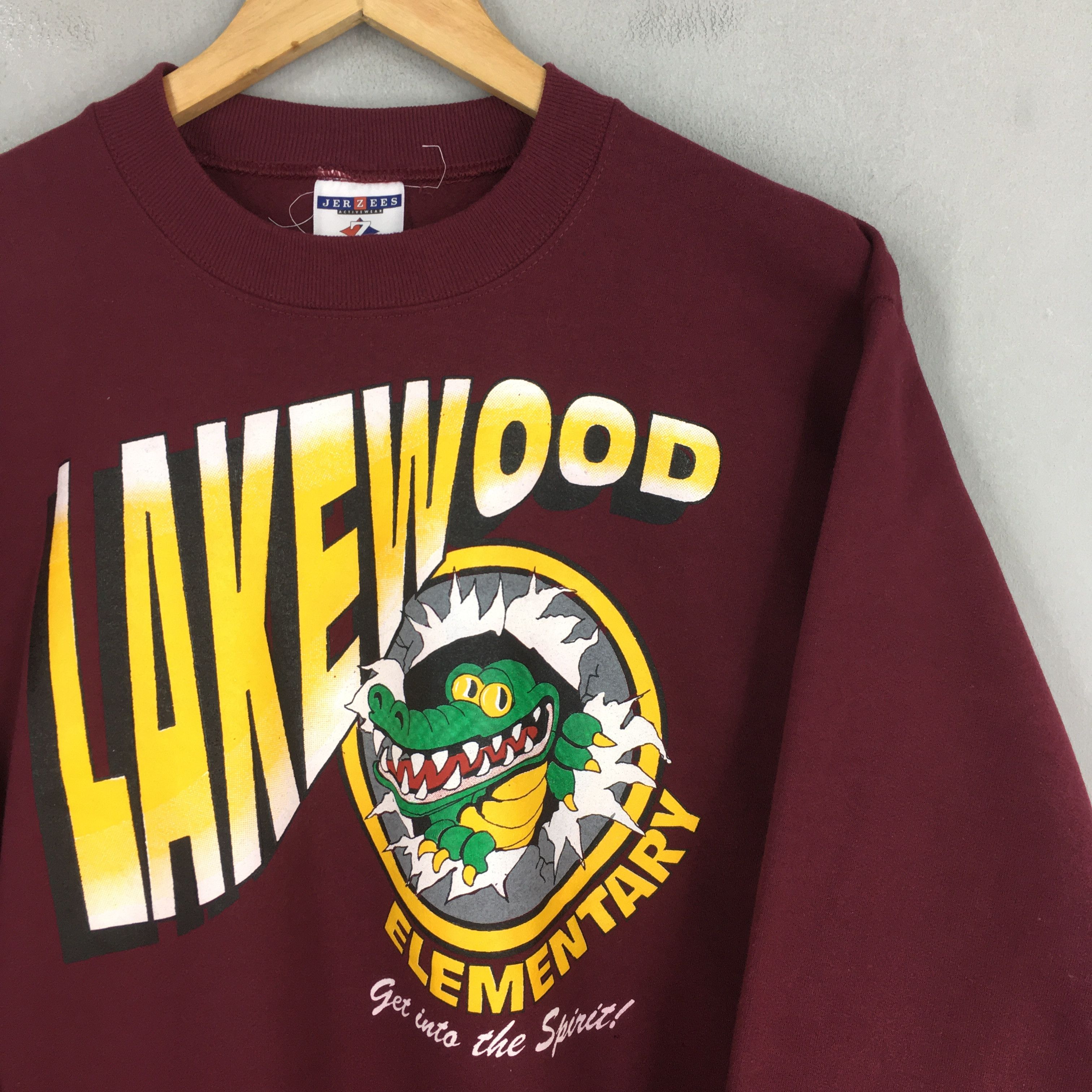 Jerzees Vintage 90s Lakewood Elementary School Sweatshirts Small Size US S / EU 44-46 / 1 - 2 Thumbnail