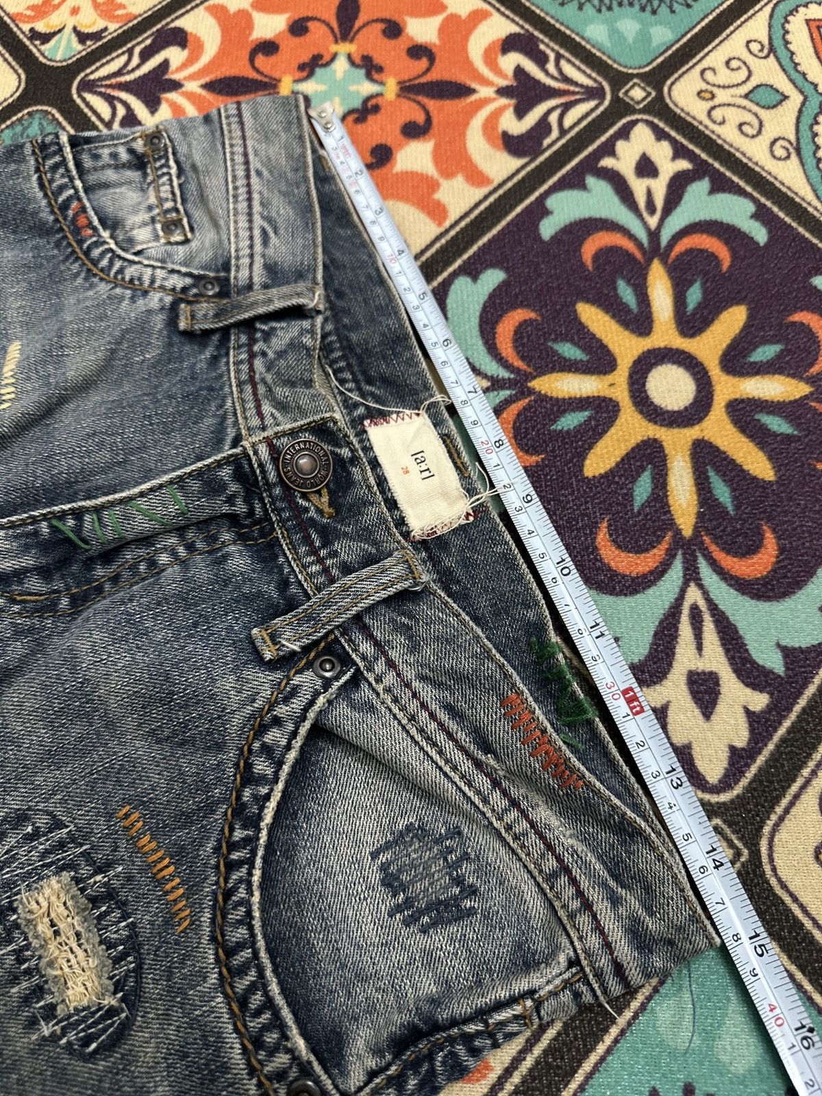 Other Japanese A'r Flare Recontructed Patchwork Flared Denim Size US 29 - 11 Thumbnail
