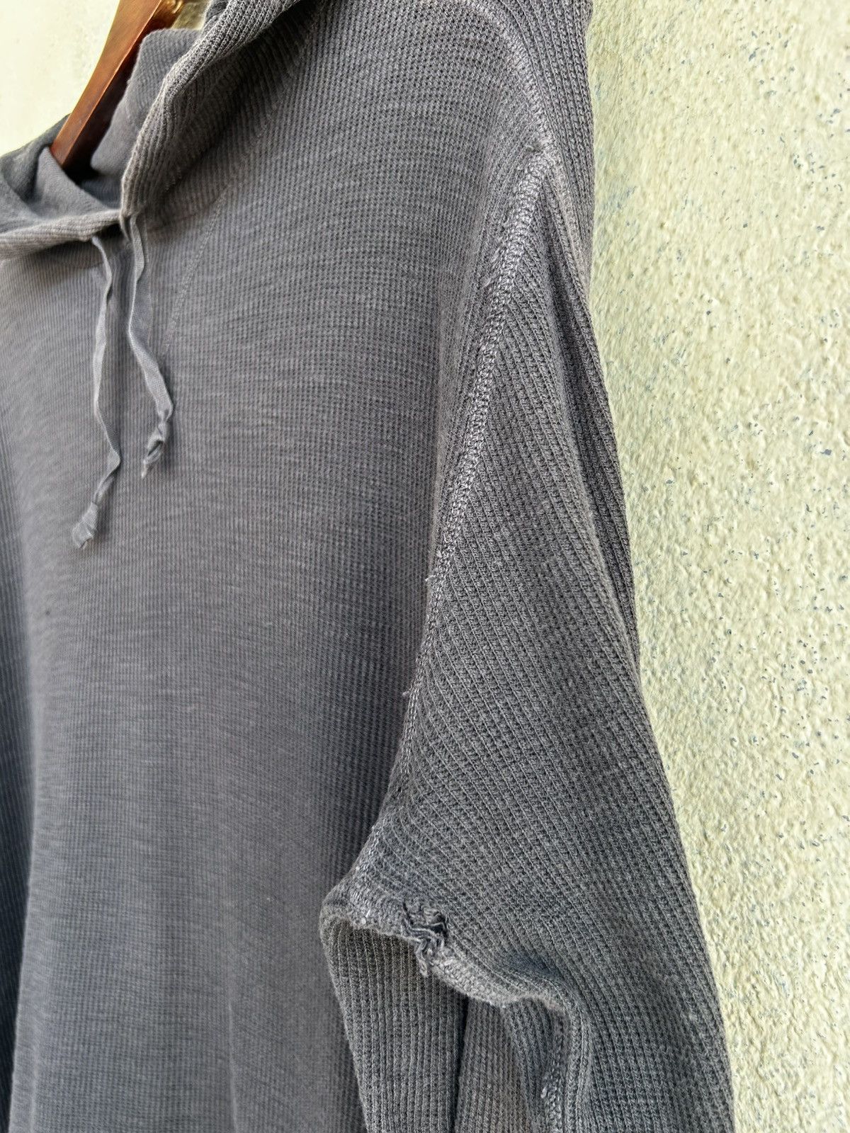 RRL Ralph Lauren Double RL Distressed Waffle Hoodie Size US M / EU 48-50 / 2 - 7 Thumbnail