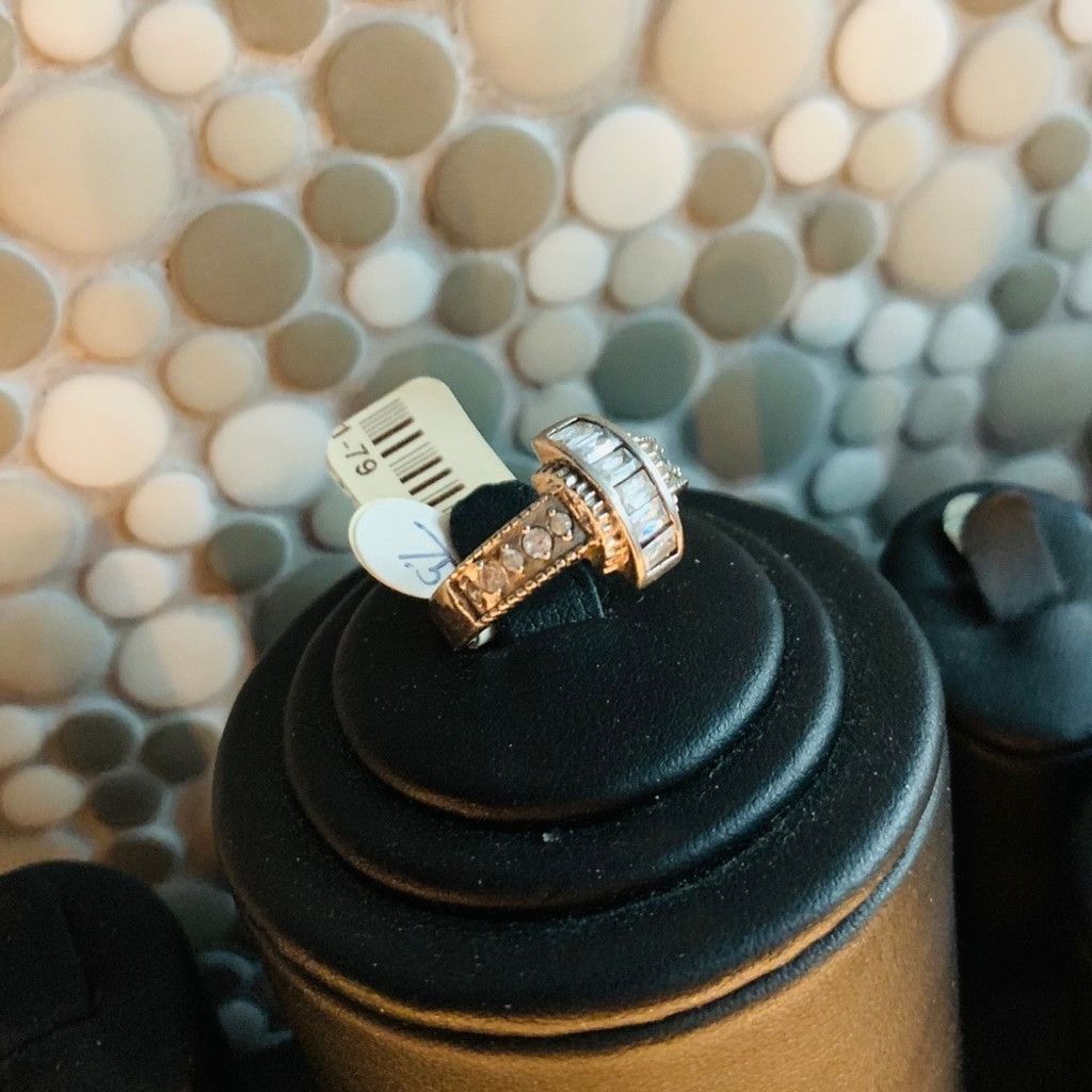 Other Sterling Silver Rung with CZ size 7.5 BN💍 Size ONE SIZE - 3 Thumbnail