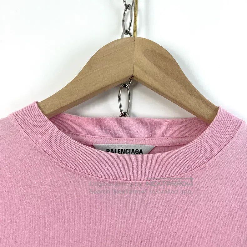 Balenciaga Balenciaga Pink seven-country language short-sleeve T-shir Size US S / EU 44-46 / 1 - 3 Thumbnail