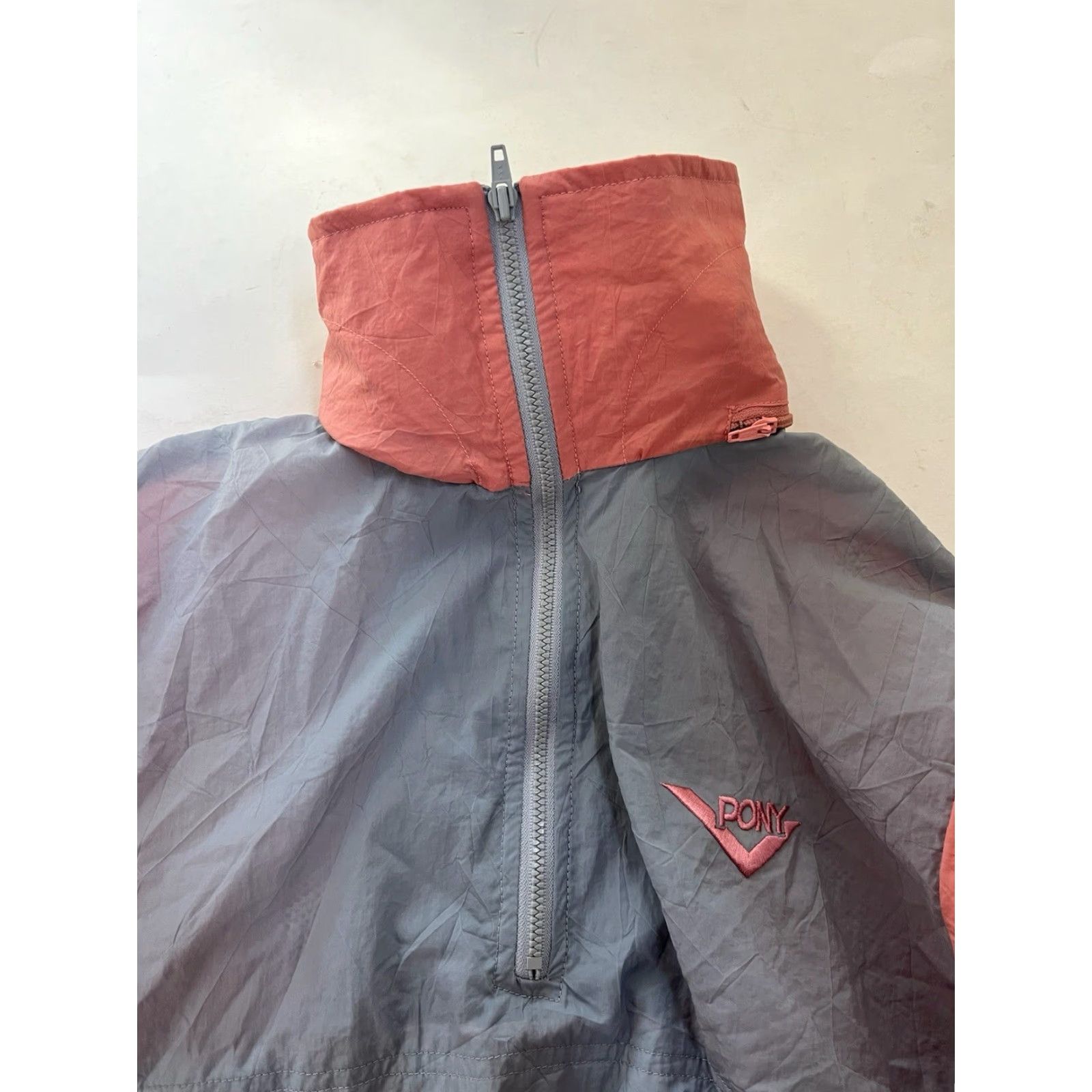 PONY VINTAGE PONY Windbreaker Jacket Womens S 1/4 Zip Pink NWT Deadstock 80s 90s Size S / US 4 / IT 40 - 4 Thumbnail