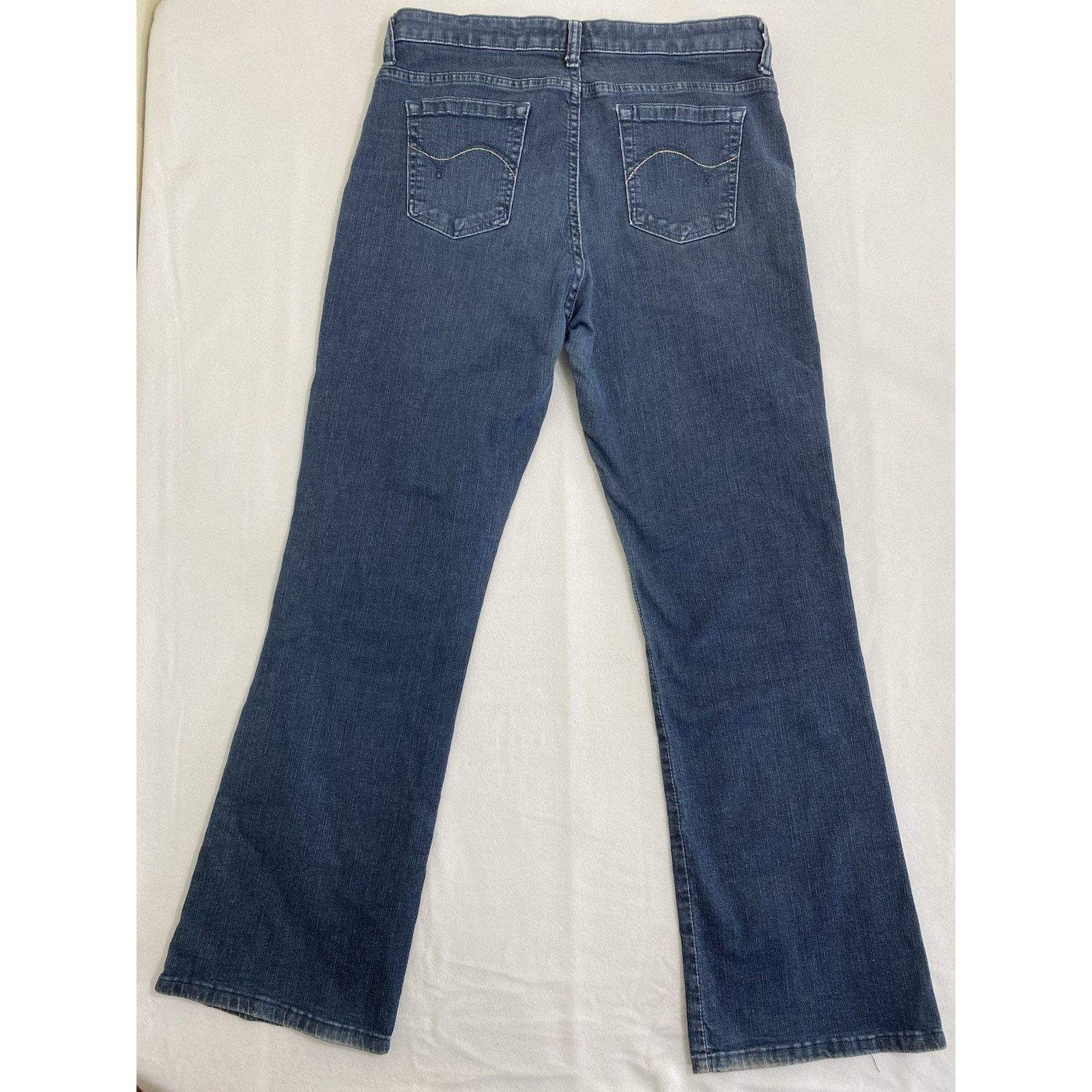 Lee Lee Jeans Women's Blue Bootcut 12 Short Flare Stretch Denim Size 32" / US 10 / IT 46 - 7 Thumbnail