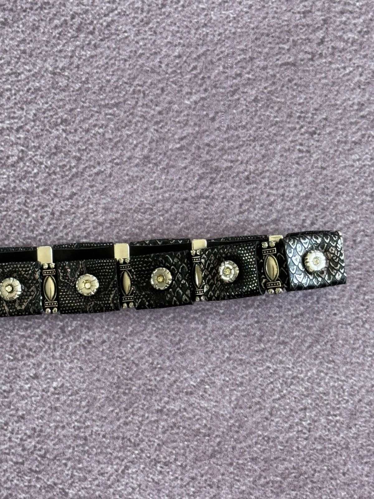 Japanese Brand Vintage Y2K Metal Belt Punk Emo Goth Japanese Style Black Size ONE SIZE - 11 Thumbnail
