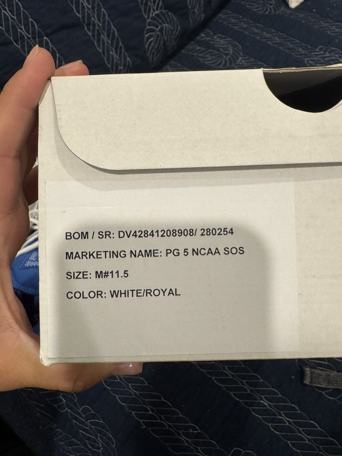 Nike Paul george 5 Kentucky PE size 12 Size US 12 / EU 45 - 7 Thumbnail
