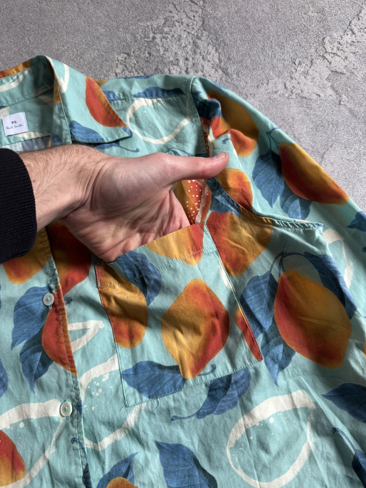 Paul Smith PS Paul Smith 36 all printed mango 🥭 shirt button up blouse Size S / US 4 / IT 40 - 5 Thumbnail