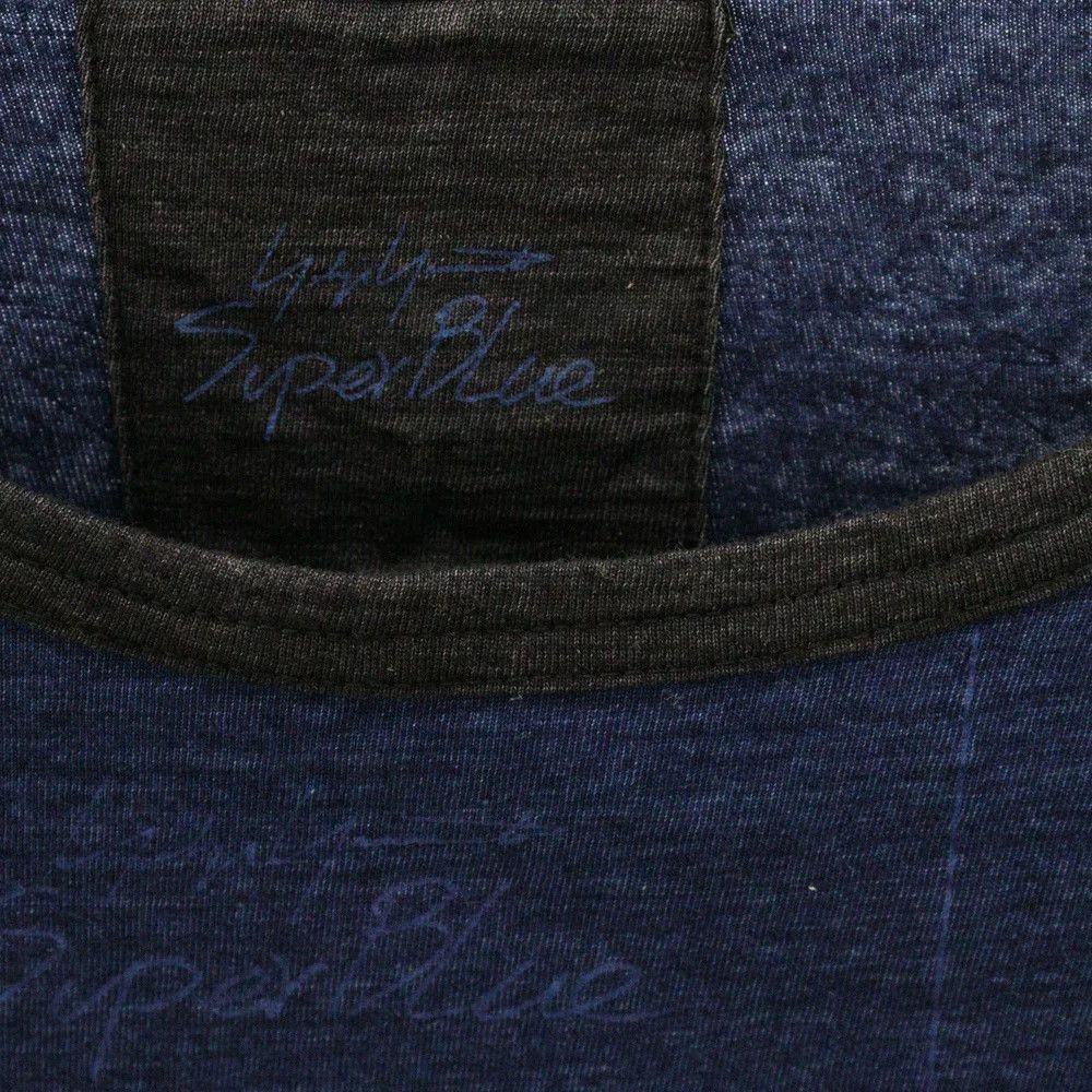 Yohji Yamamoto Yohji Yamamoto 17AW Super Blue Short Sleeve T-shirt Size US M / EU 48-50 / 2 - 5 Thumbnail