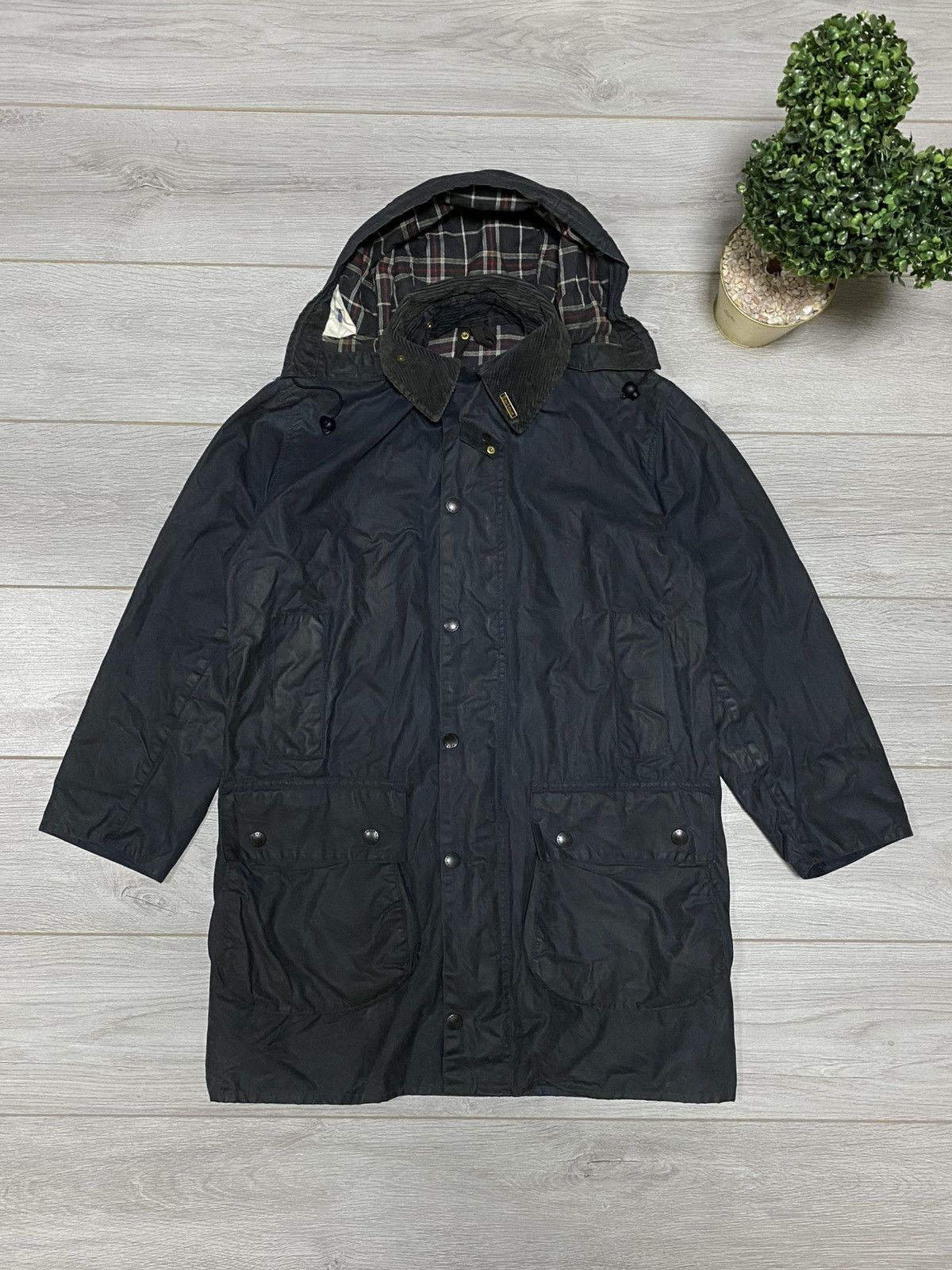 Barbour Vintage 90's Barbour Waxed Trench Coat Jacket A600 | Grailed
